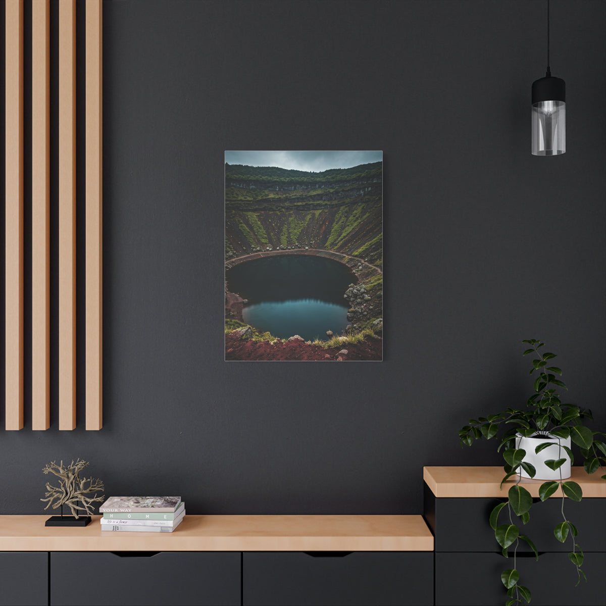 Volcanic Crater Lake Wall Art & Canvas Prints