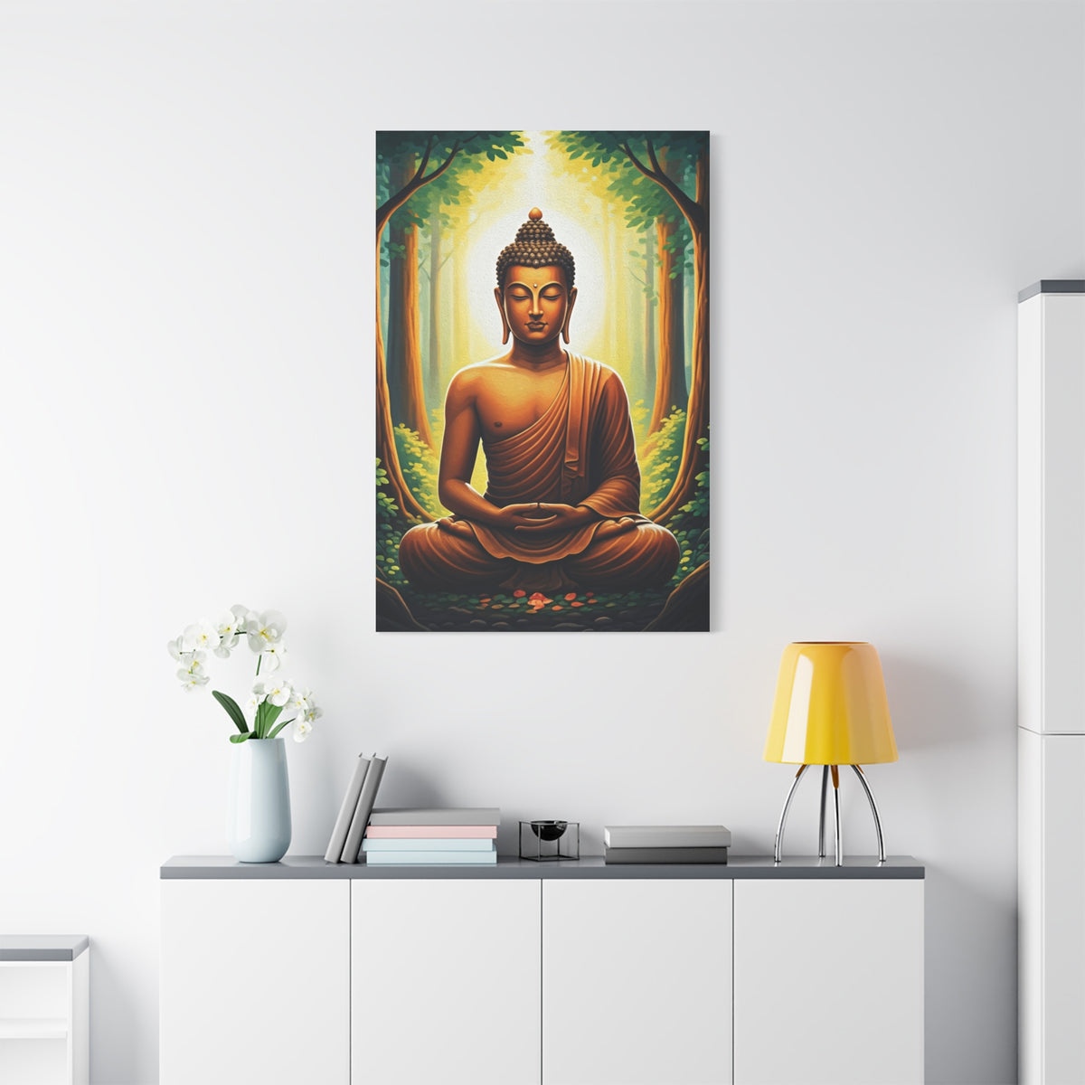 Serene Forest Meditation Buddha Wall Art & Canvas Prints