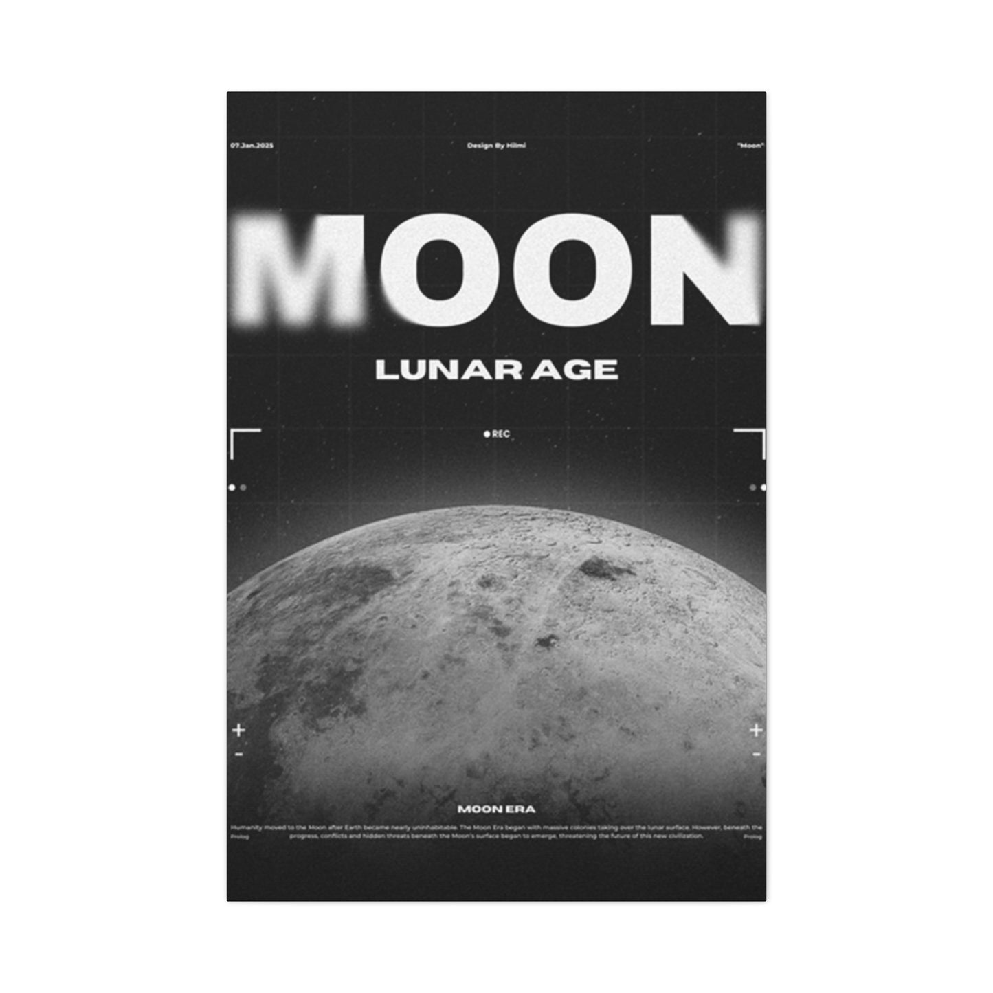 Moon Lunar Poster Wall Art & Canvas Prints