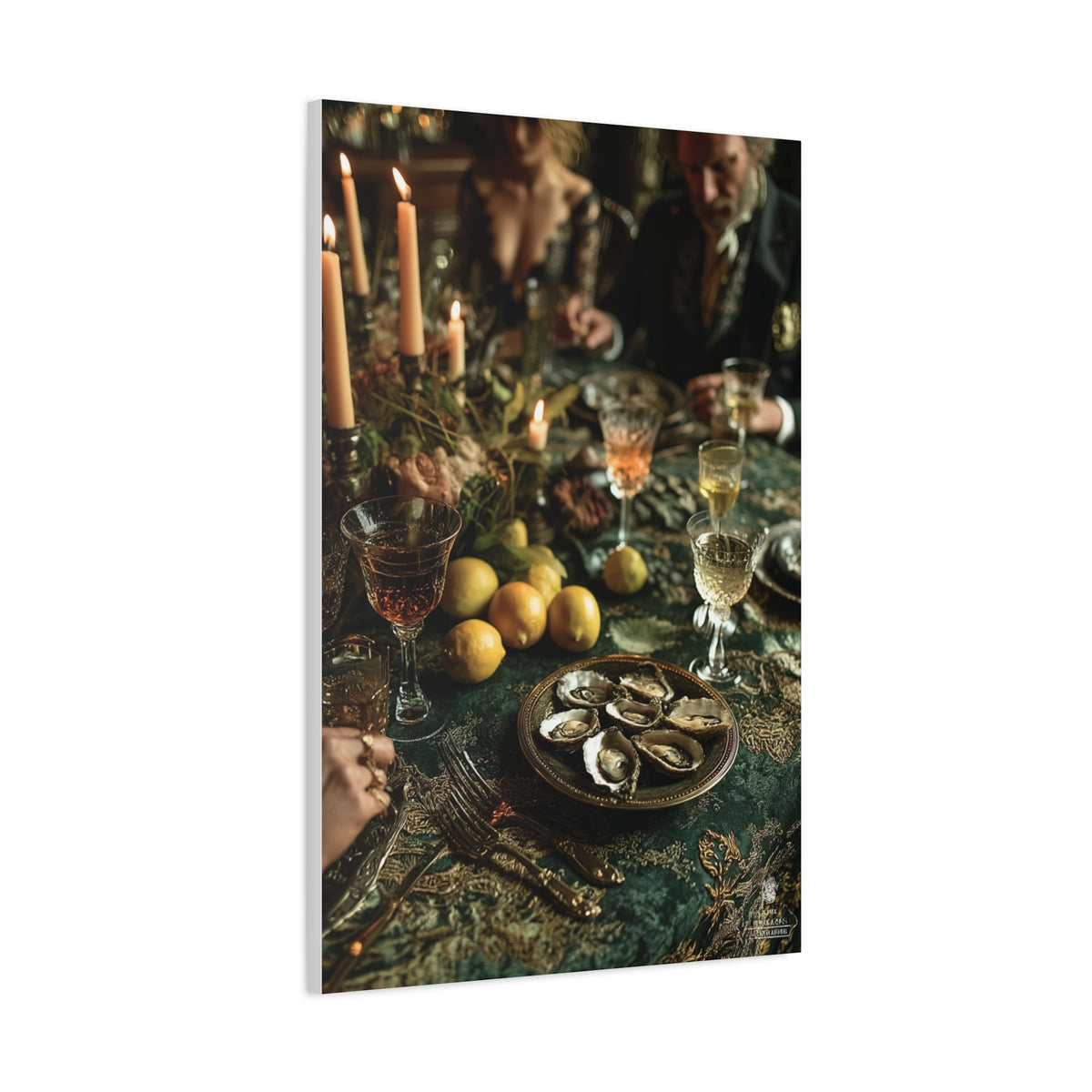 Elegant Dinner Party Table Scene Wall Art & Canvas Print