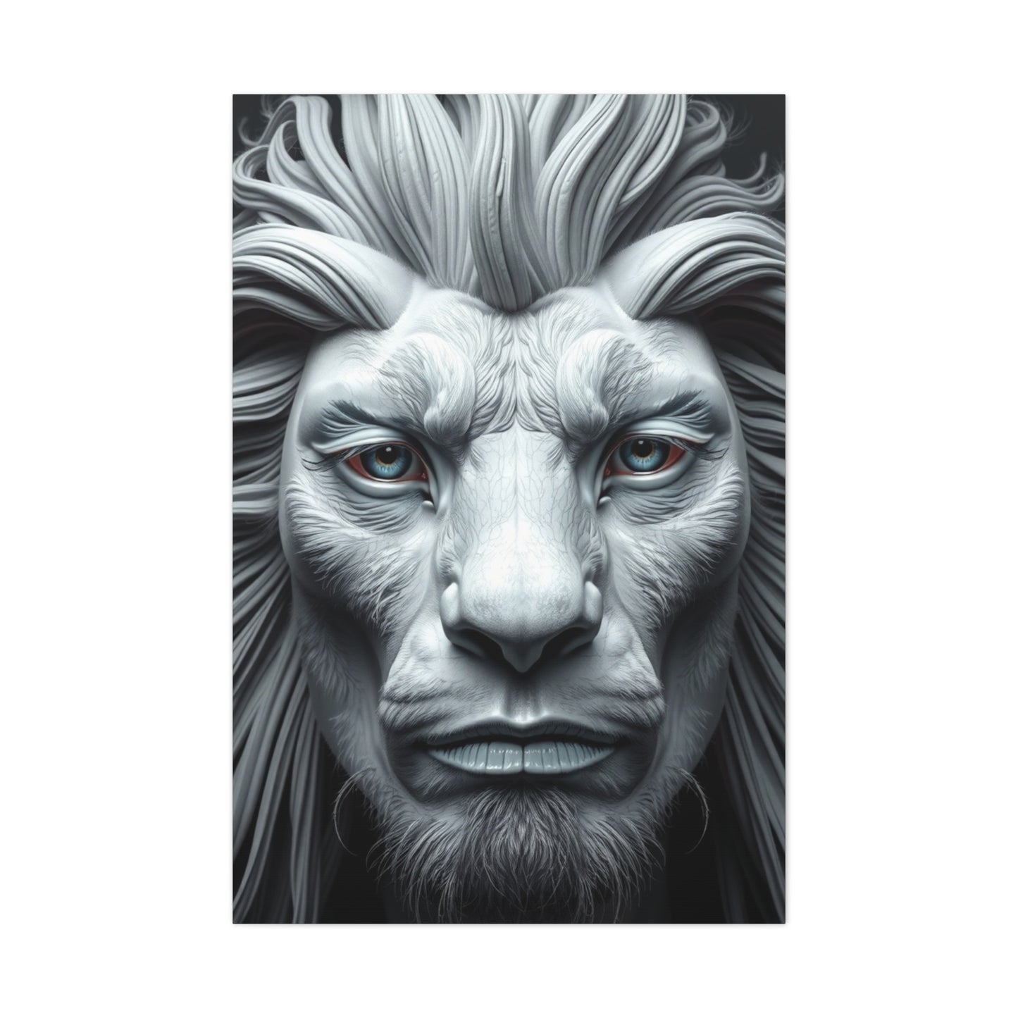 Supreme Gray & White Art Wall Art & Canvas Print