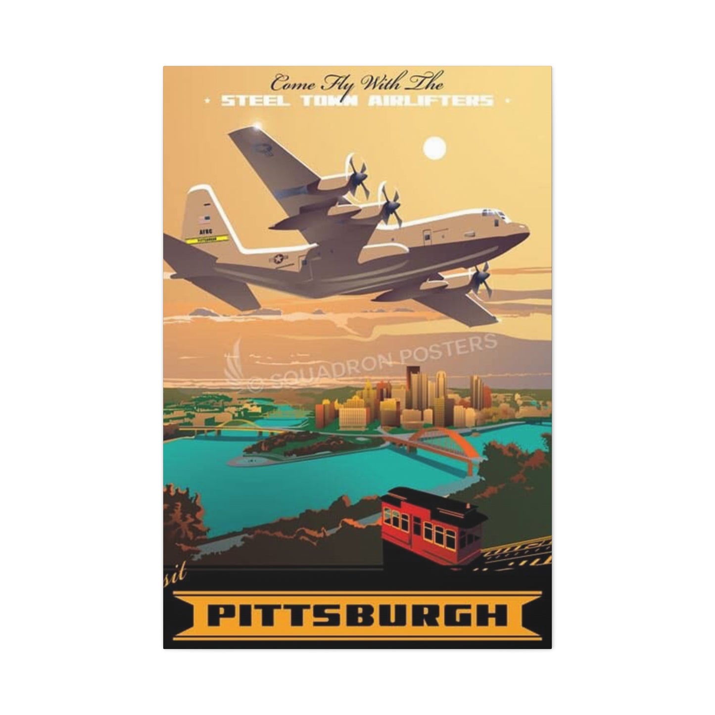 Pittsburgh Airlifter Poster Wall Art & Canvas Prints