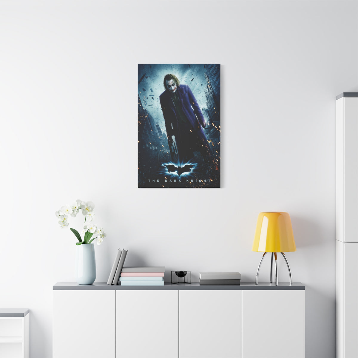 The Dark Knight The Joker Movie Poster Wall Art & Canvas Print