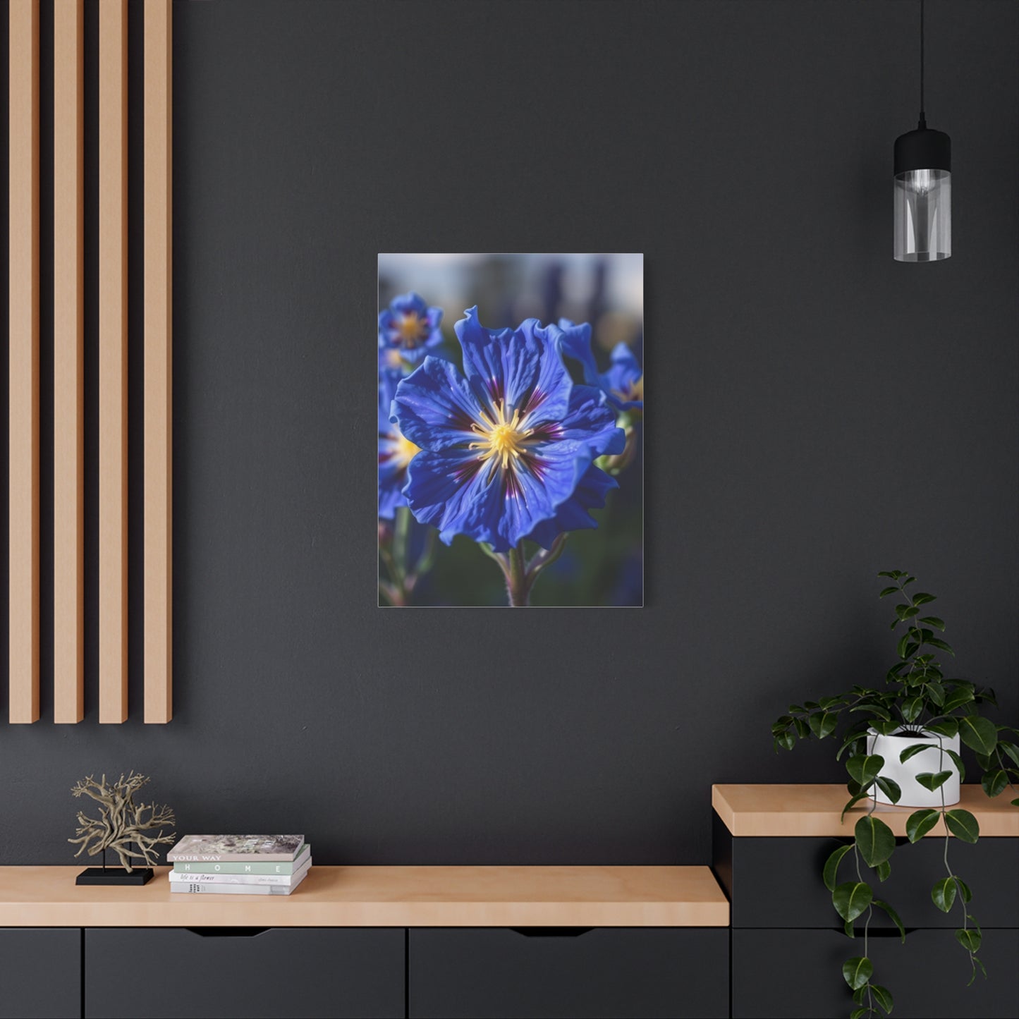Elite Bluebonnet Flower Art Vision Wall Art & Canvas Print