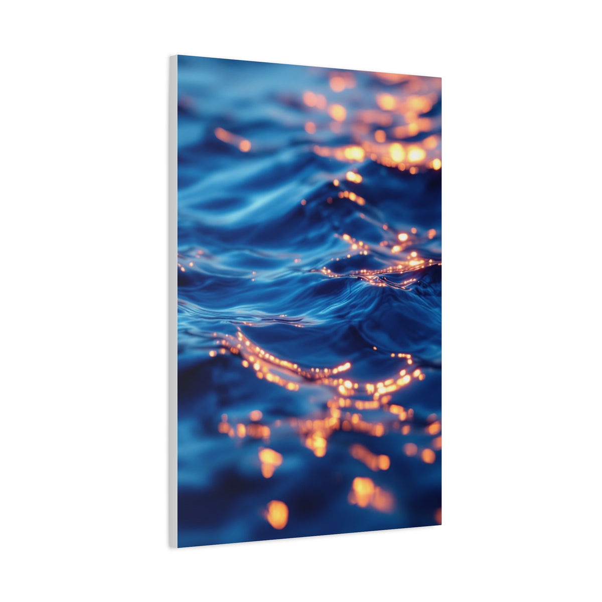Golden Reflections on Ocean Ripples Wall Art & Canvas Prints