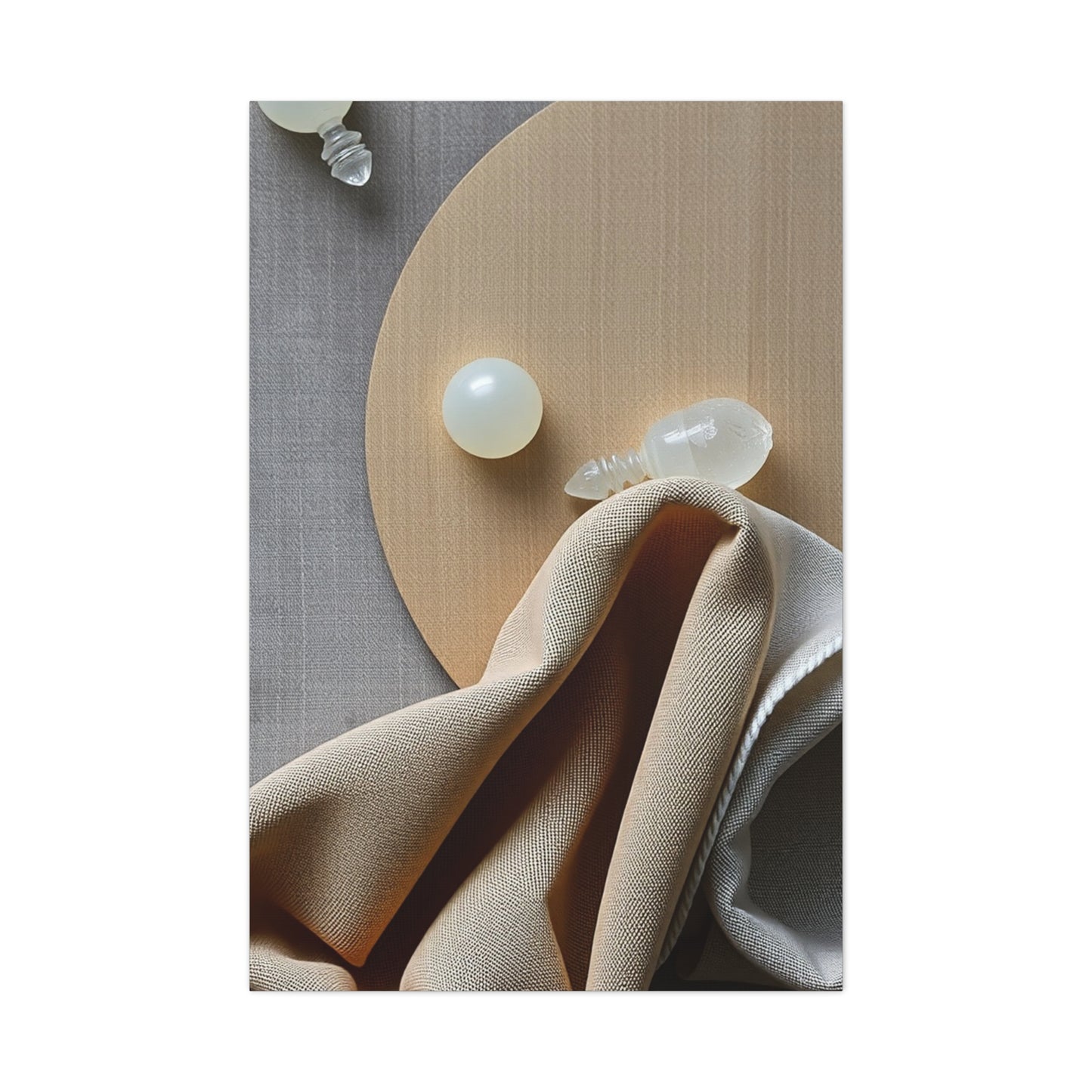 Supreme Taupe, Linen, and Gray Art Collection Wall Art & Canvas Print