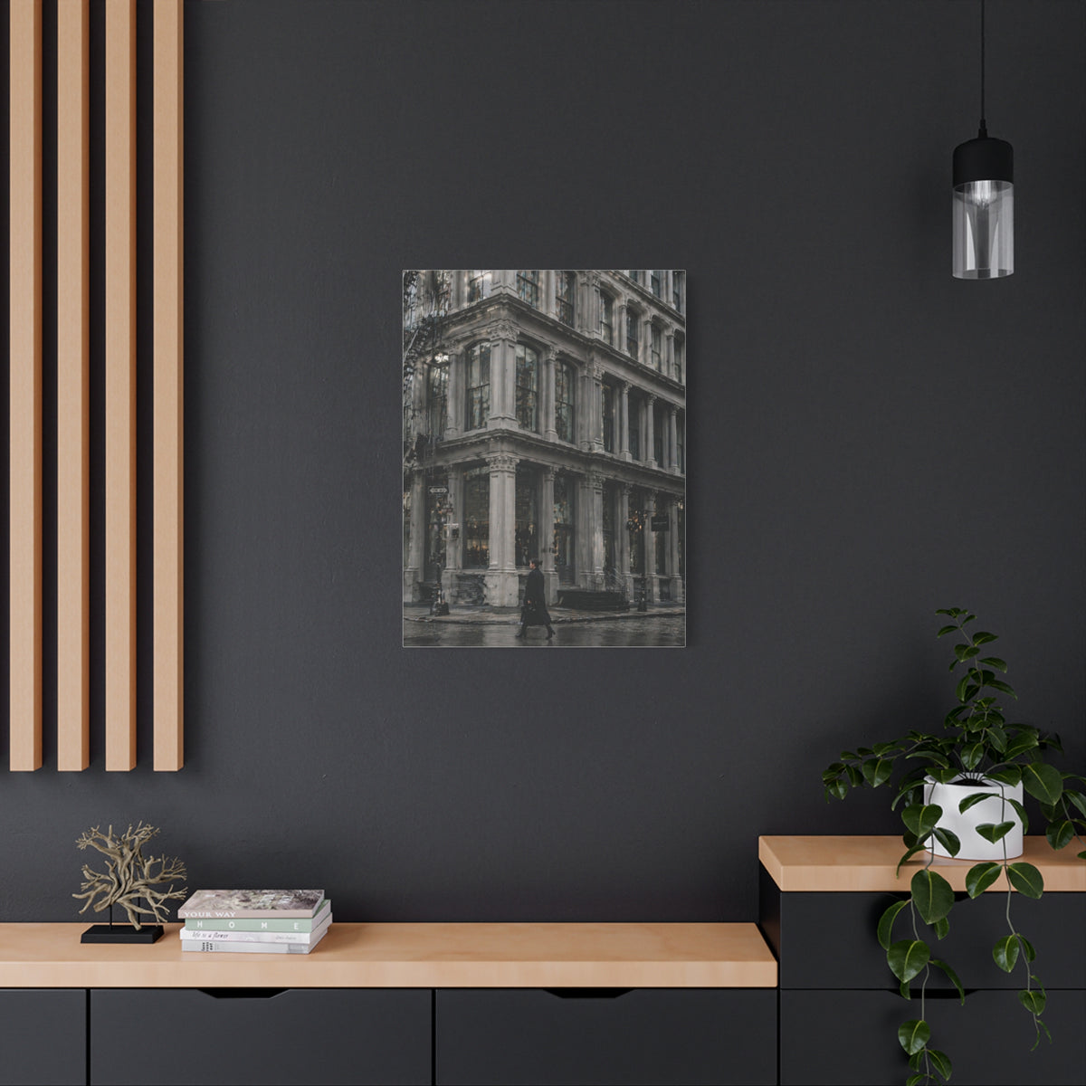 SoHo Cast Iron Corner Study Wall Art & Canvas Print