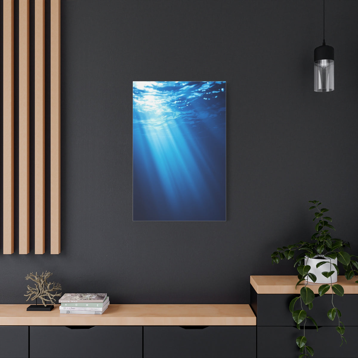 Sunbeams Beneath the Ocean Surface Wall Art & Canvas Prints