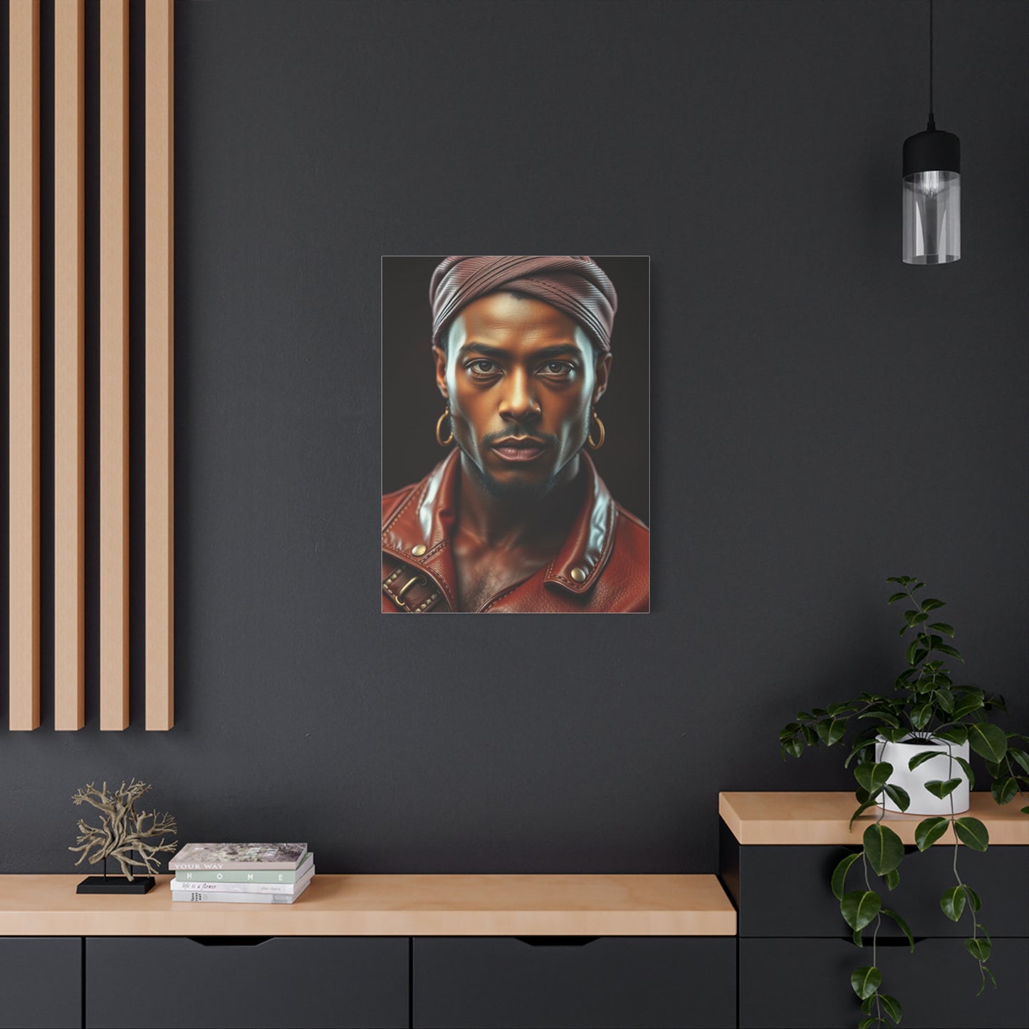 Vision Denim and Leather Art Art Wall Art & Canvas Print