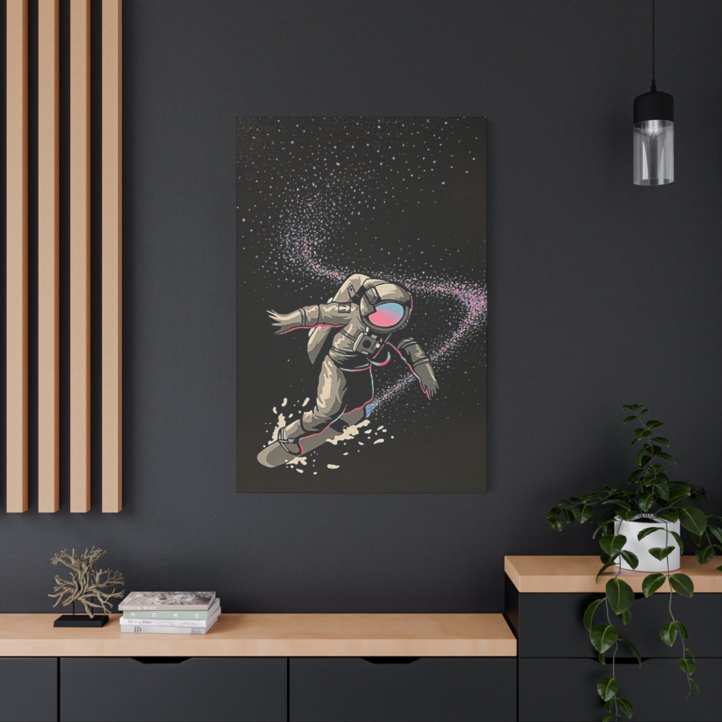 Astronaut Surfing In Space Wall Art & Canvas Prints