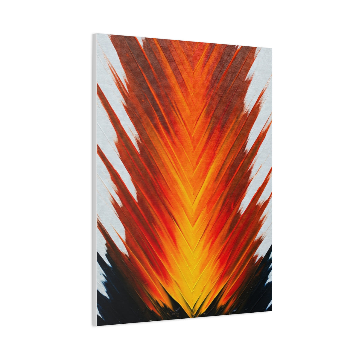 Vertical Fire Burst Abstract Wall Art & Canvas Prints
