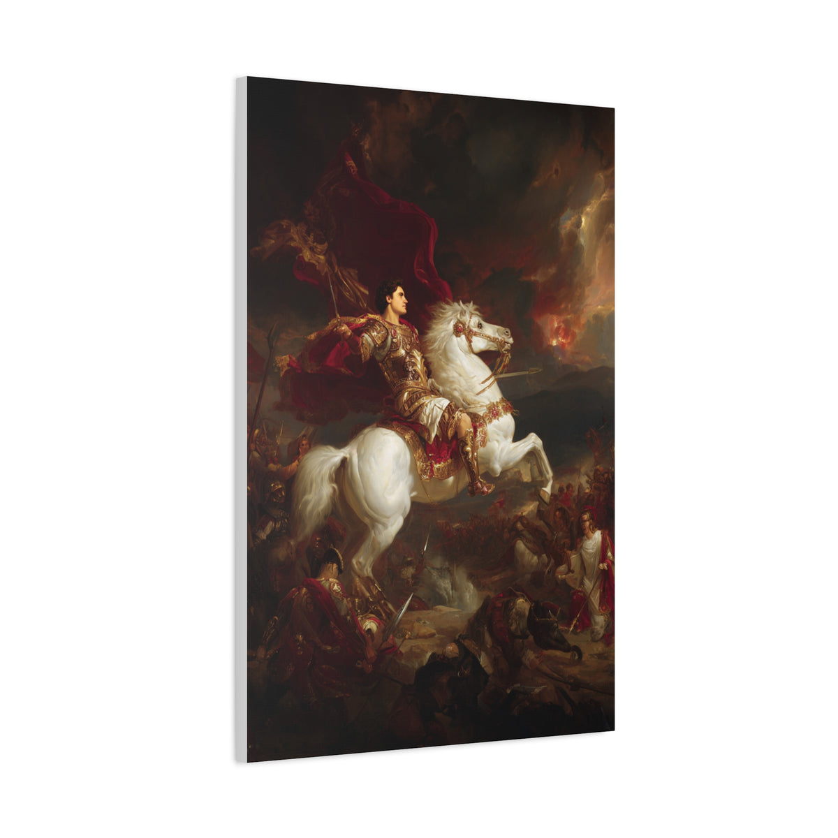 Alexander the Great Triumphant Battlefield Victory Wall Art & Canvas Print