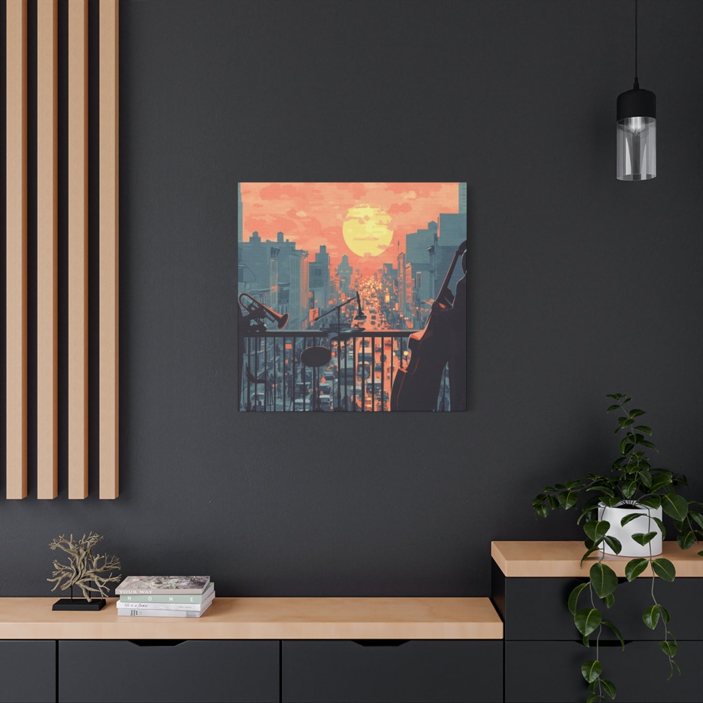 Musicians in Sunset Wall Art & Canvas Prints