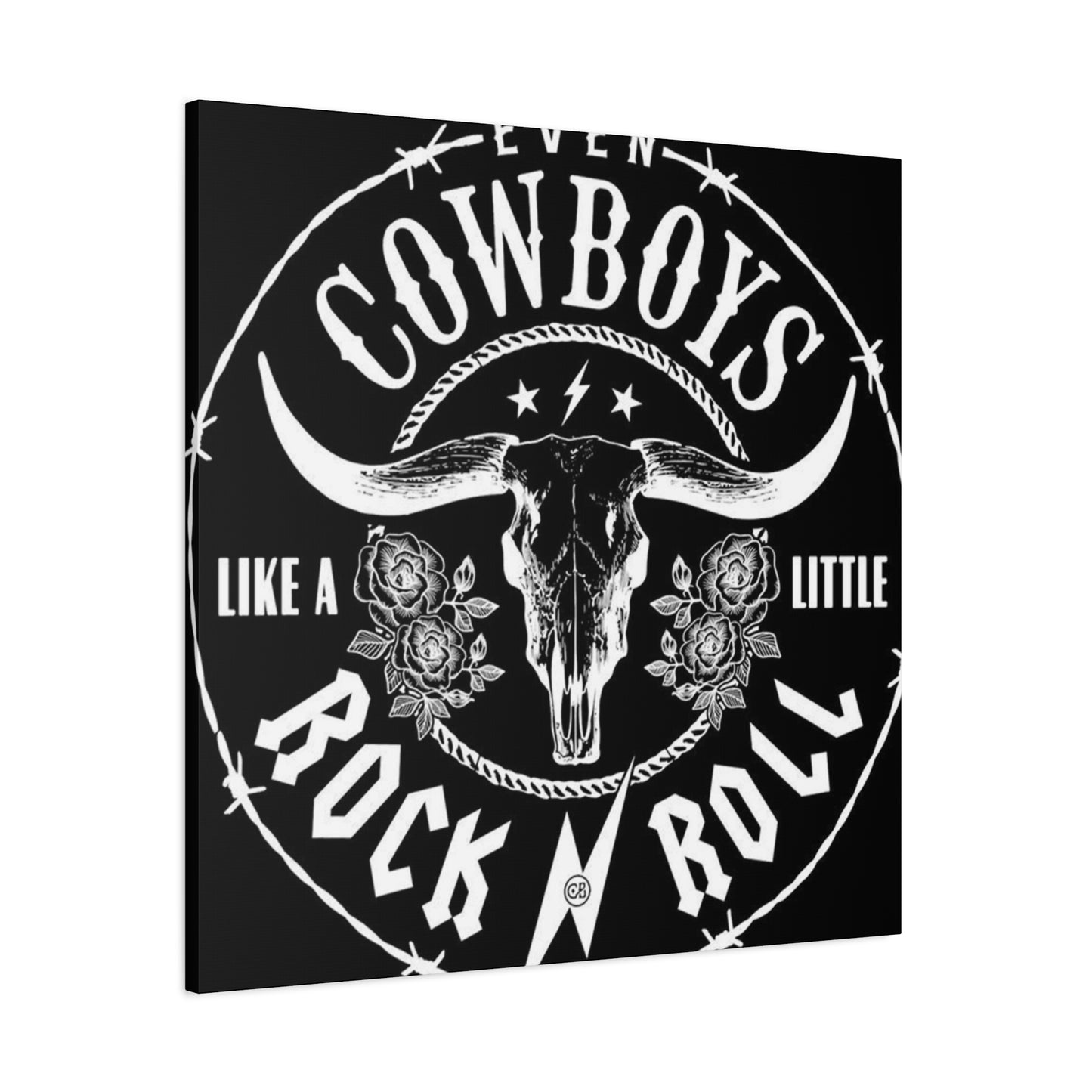 Cowboy Rock N Roll Poster Wall Art & Canvas Prints