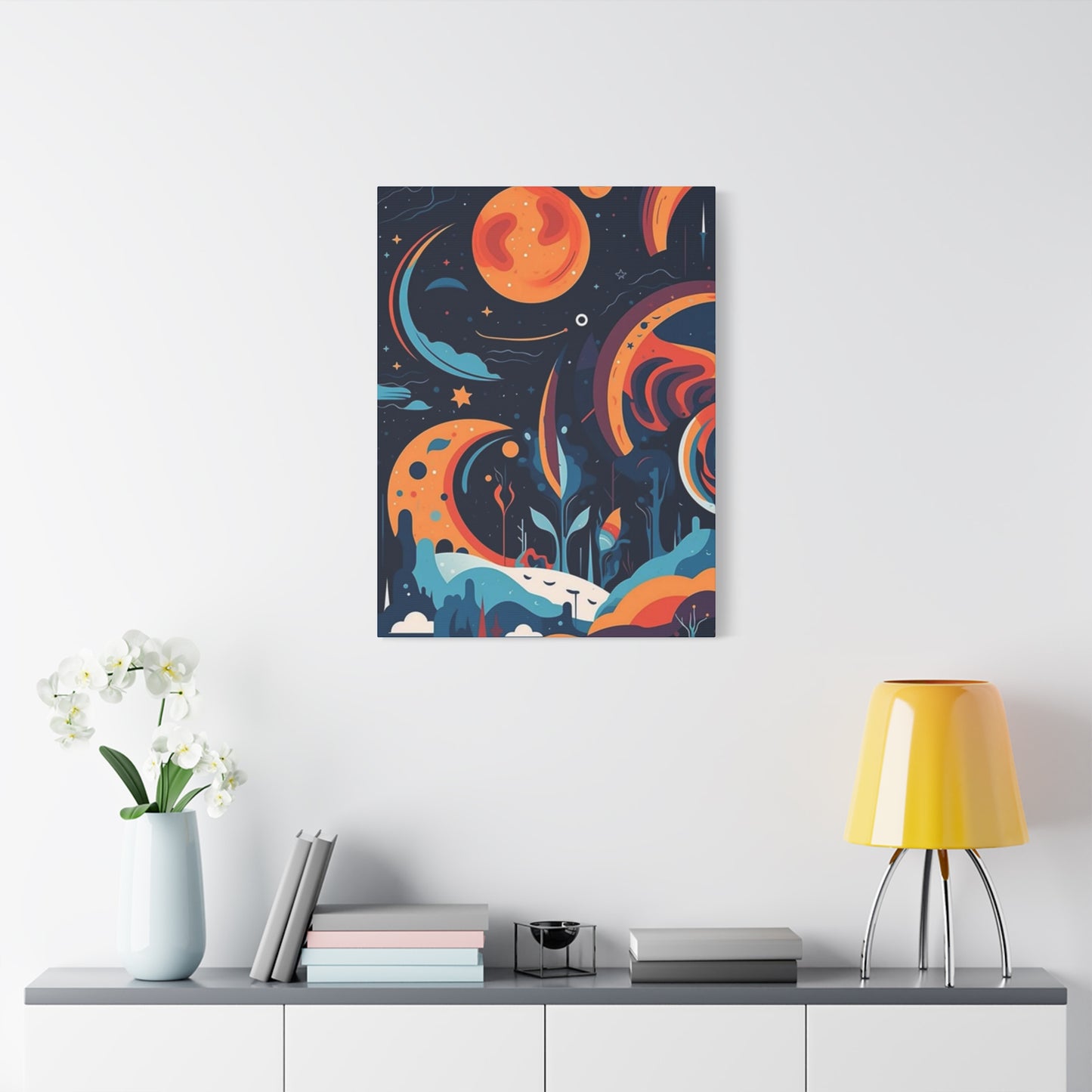 Abstract Moon & Space Poster Wall Art & Canvas Prints