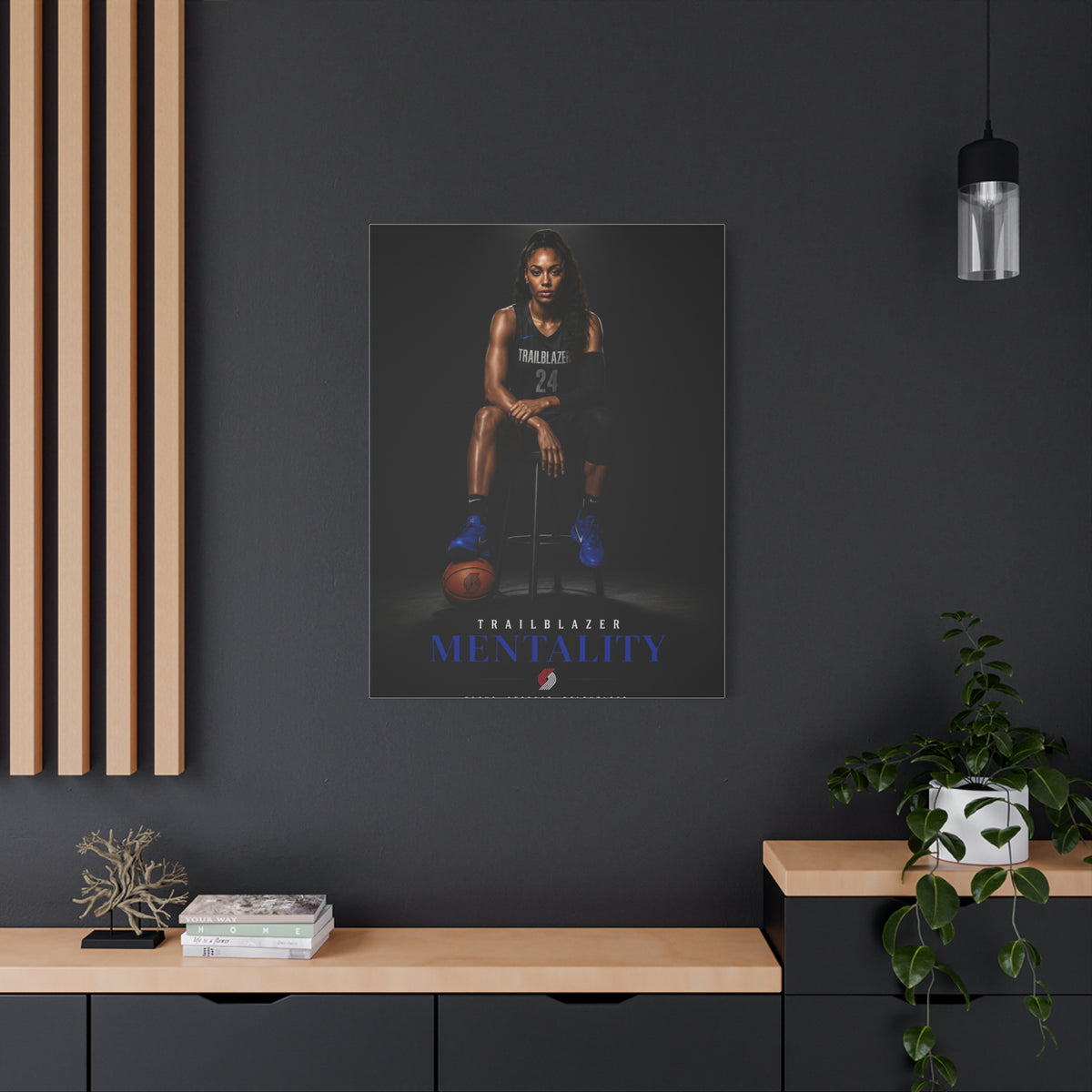 Trailblazer Mentality Women’s Basketball Sports Wall Art & Canvas Print