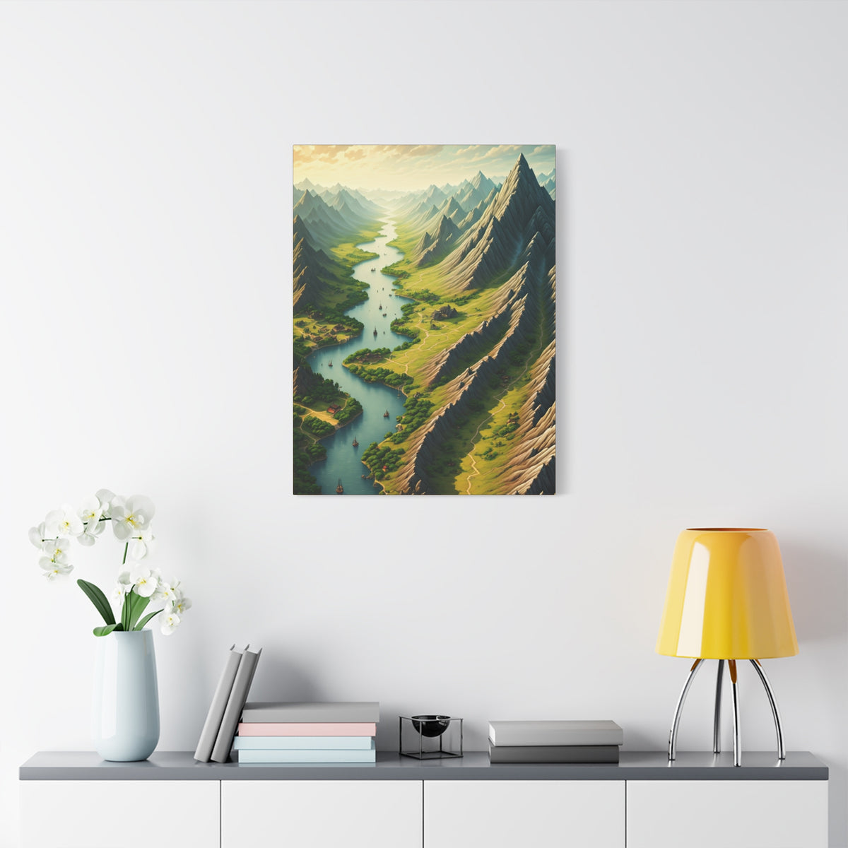 Mountain River Valley Wall Art & Canvas Prints