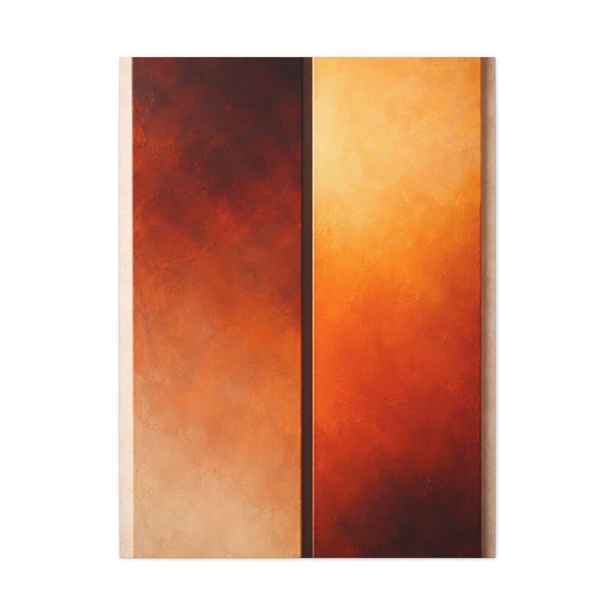 Golden Hour Diptych Color Field Wall Art & Canvas Print
