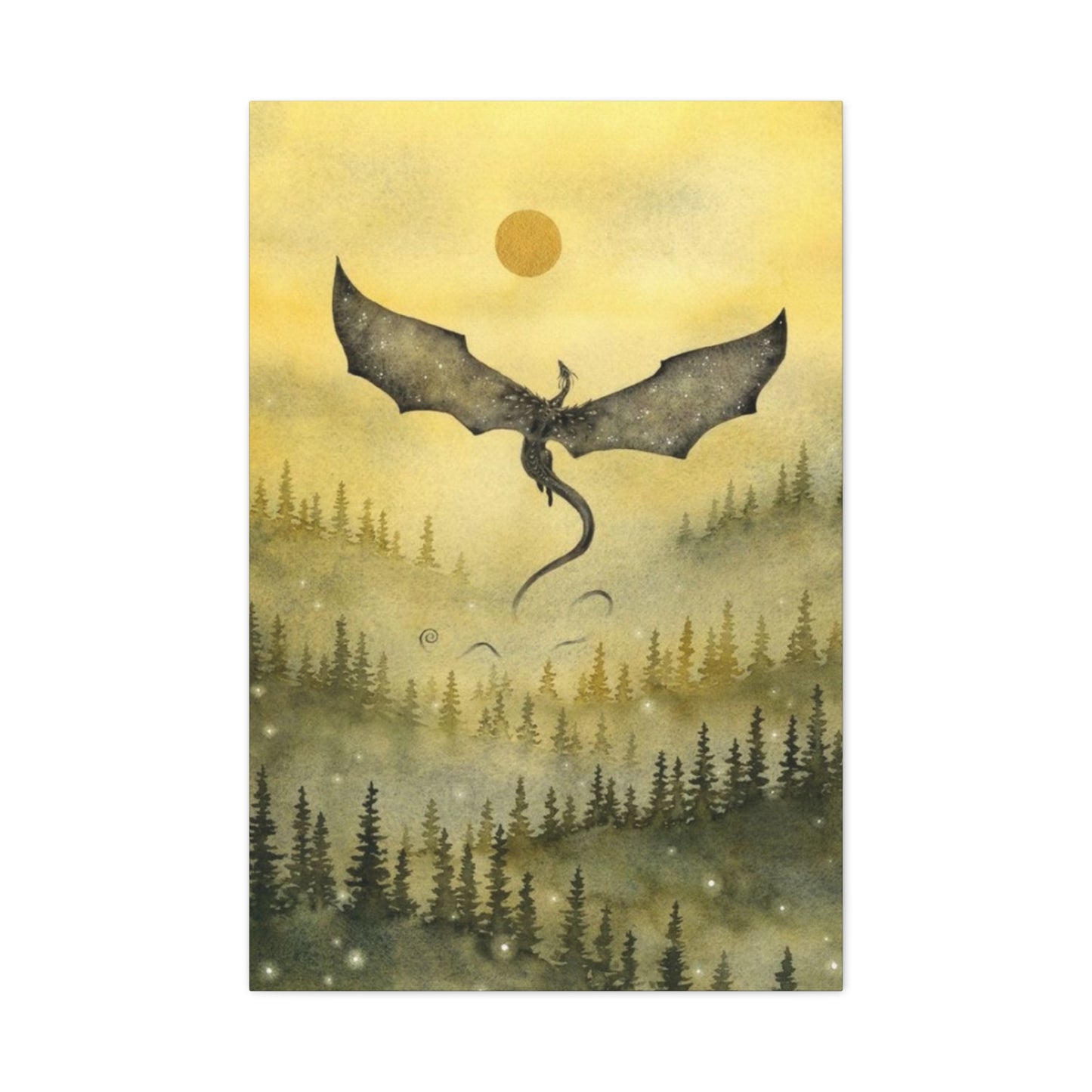 Dragon in Forest Wall Art & Canvas Prints