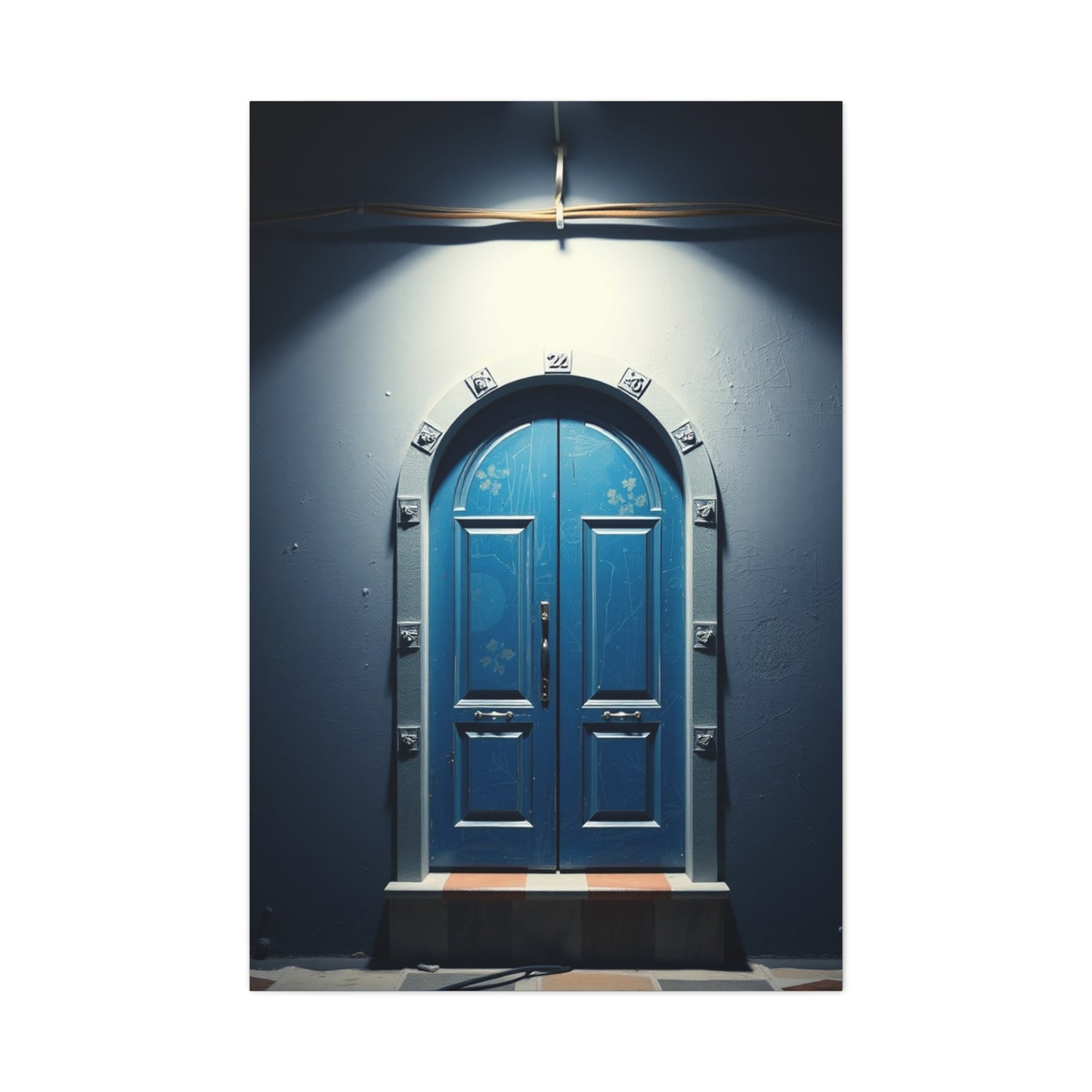 Blue and White Art Supreme Canvas Wall Art & Canvas Print