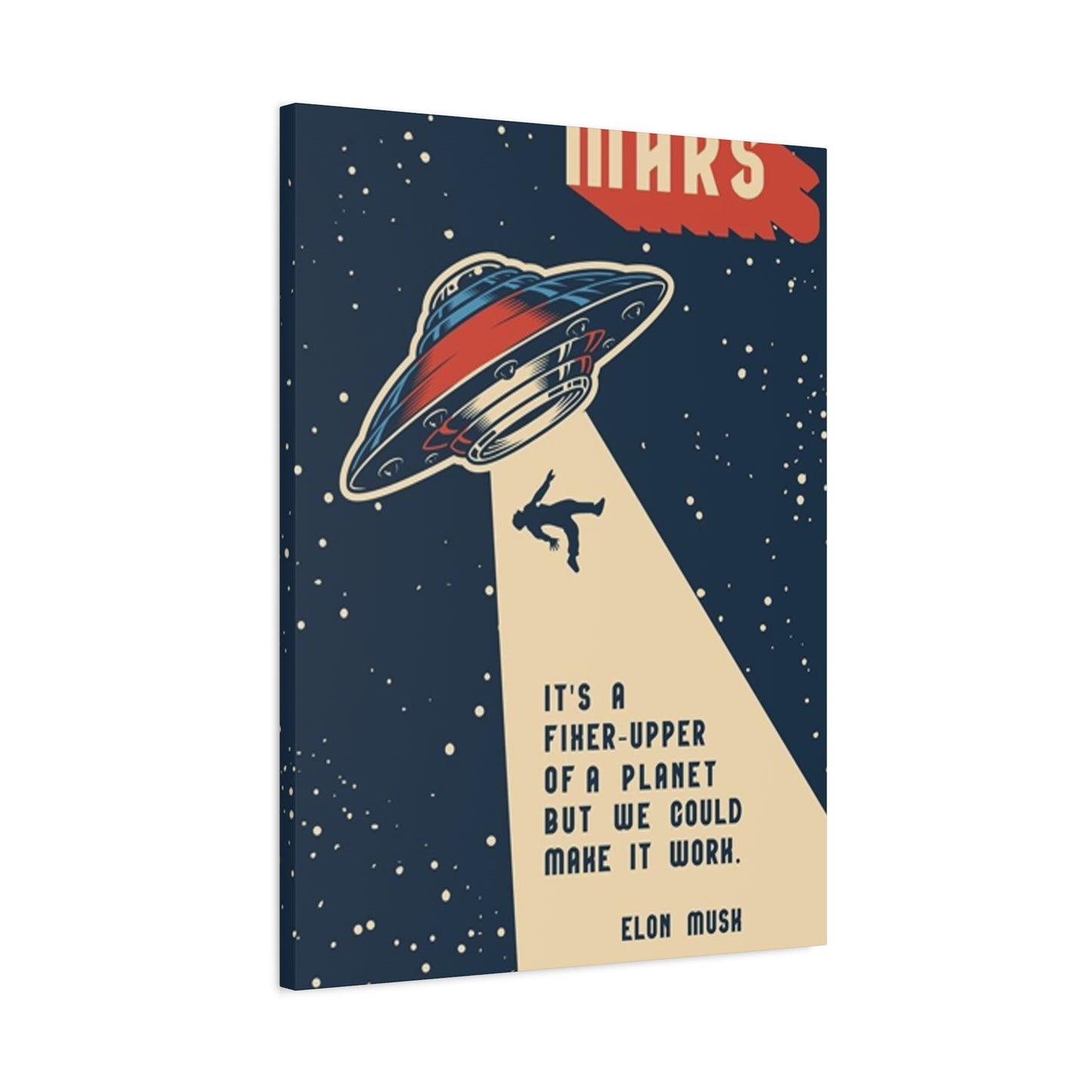 Mars Space Tour Poster Wall Art & Canvas Prints