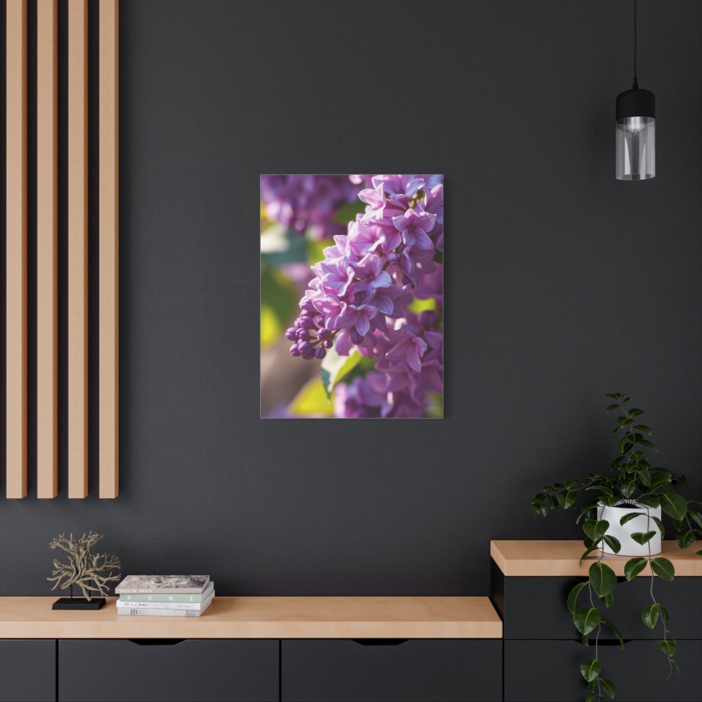 Lilac Flower Art Supreme Canvas Wall Art & Canvas Print