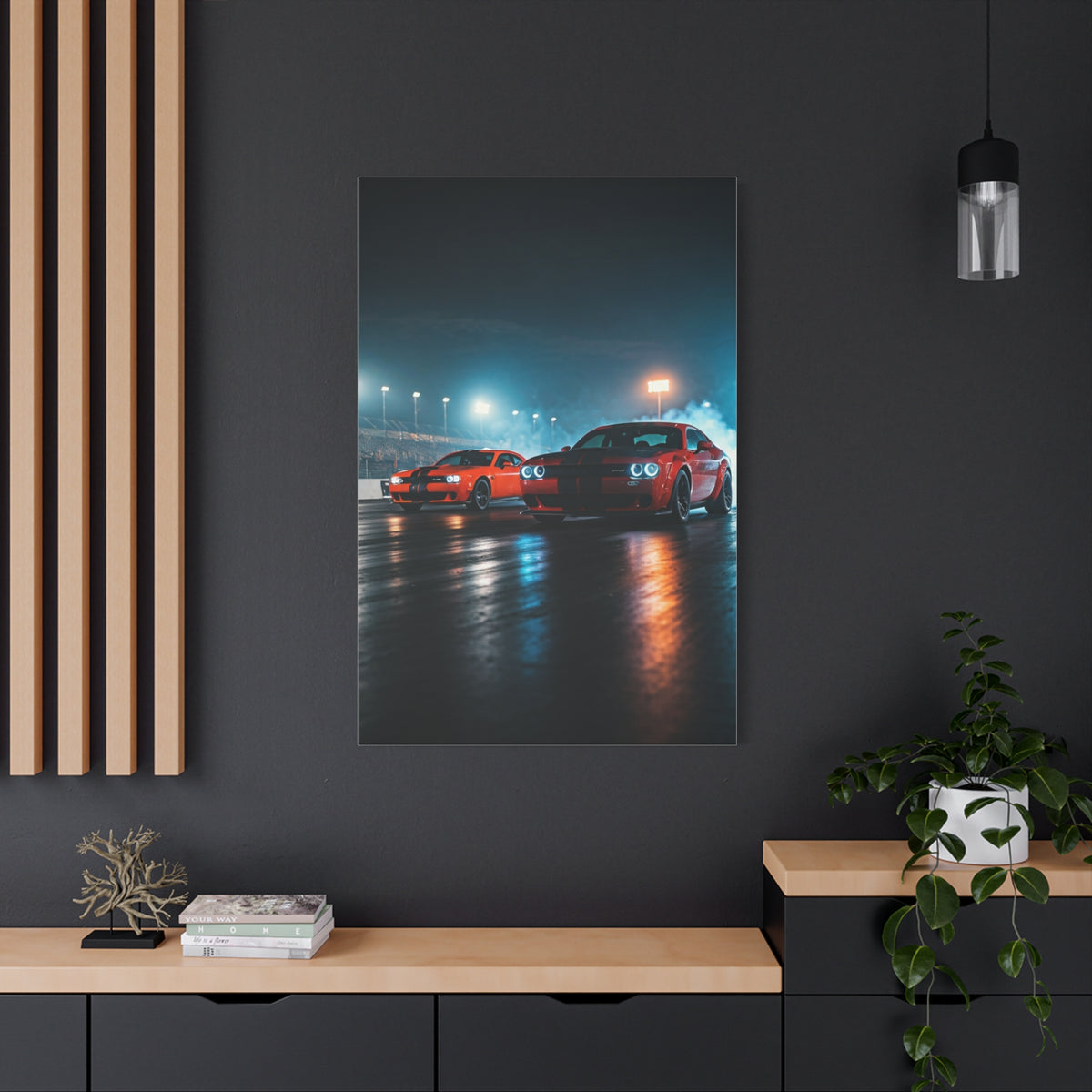 Midnight Pre-Launch Showdown – Hellcat Redeye vs Demon 170 Wall Art & Canvas Prints