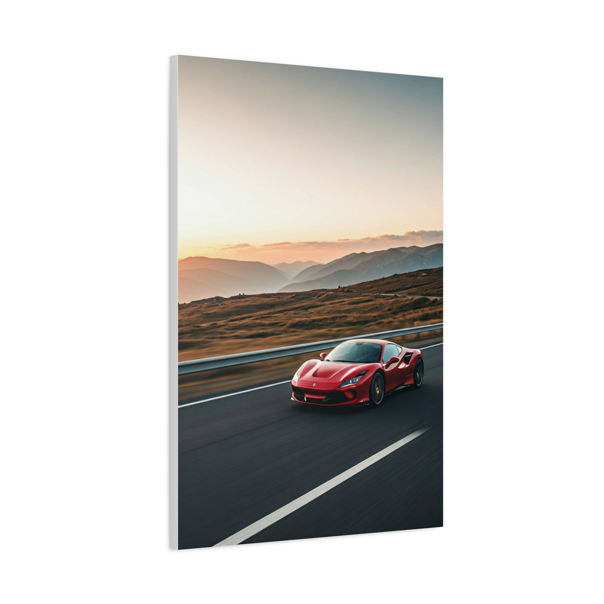 Ferrari F8 Tributo Winding Mountain Highway Wall Art & Canvas Prints