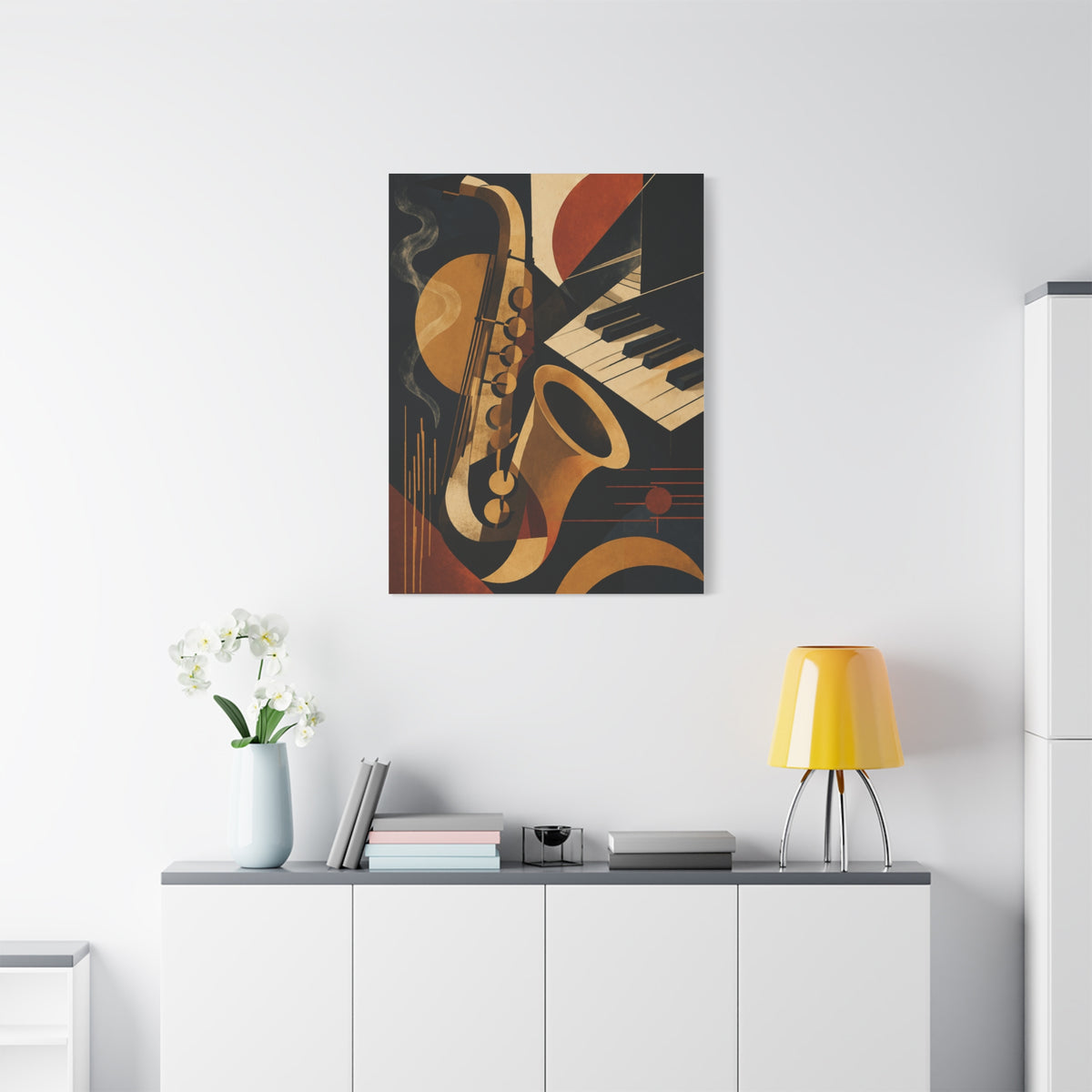 Abstract Jazz Composition Wall Art & Canvas Print