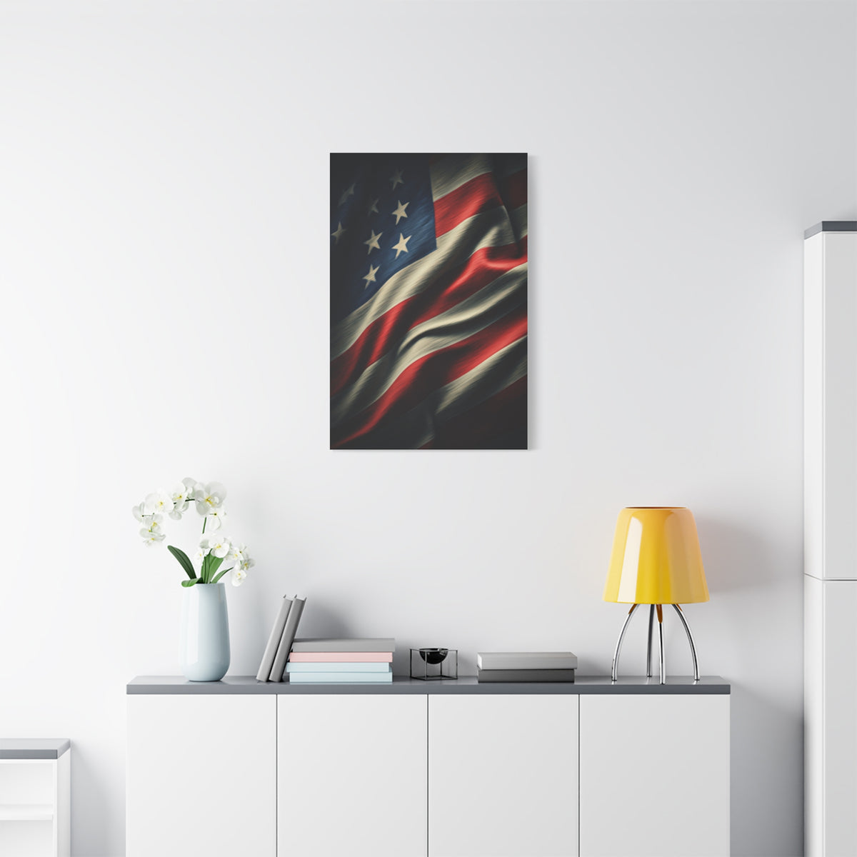 Classic Waving Stars and Stripes Wall Art & Canvas Prints