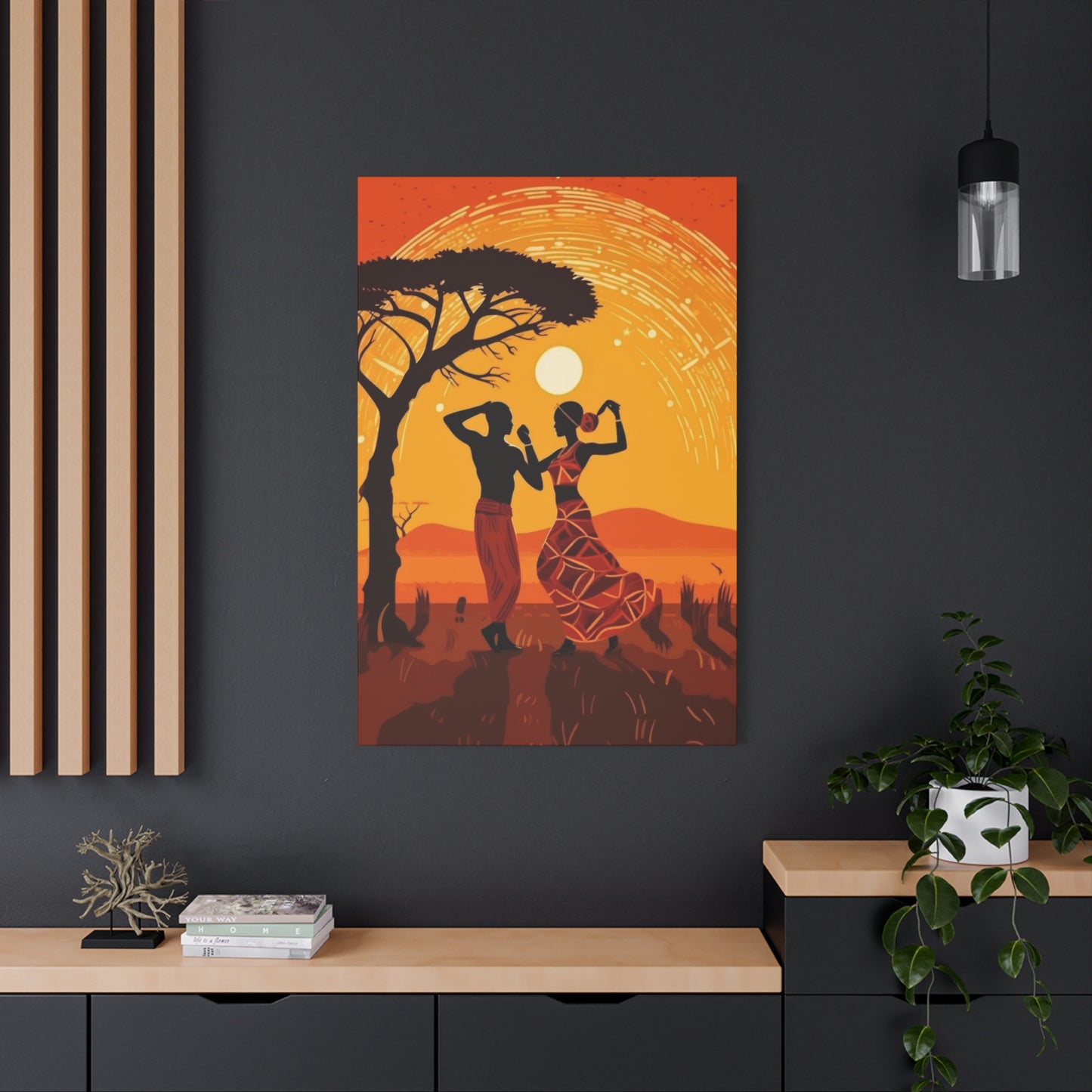 African Couple Wall Art & Canvas Prints