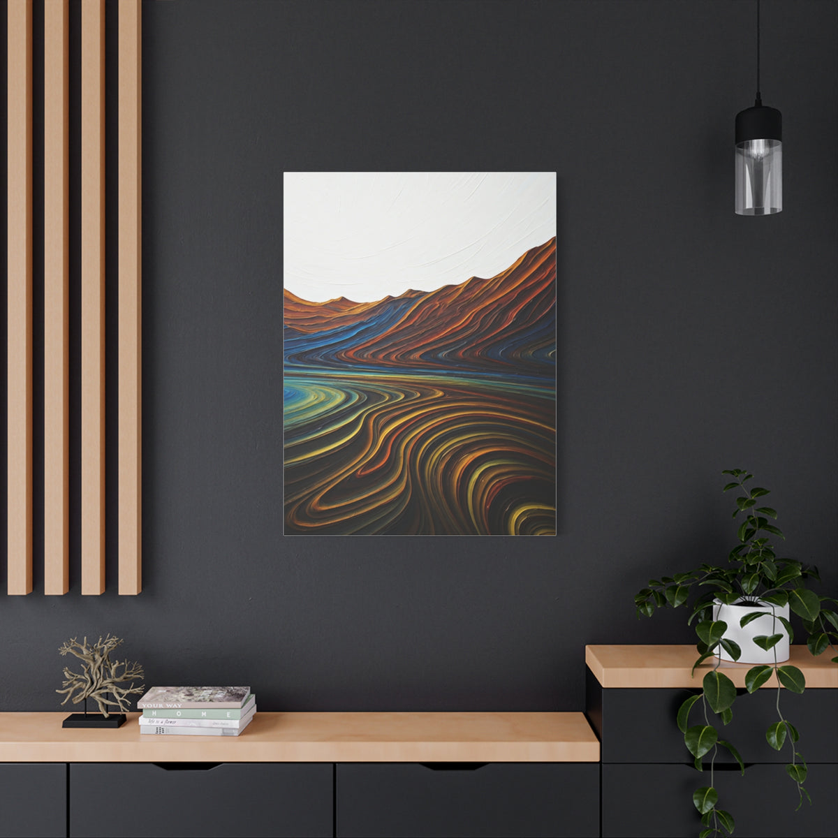 Layered Terrain Flow Abstract Wall Art & Canvas Prints
