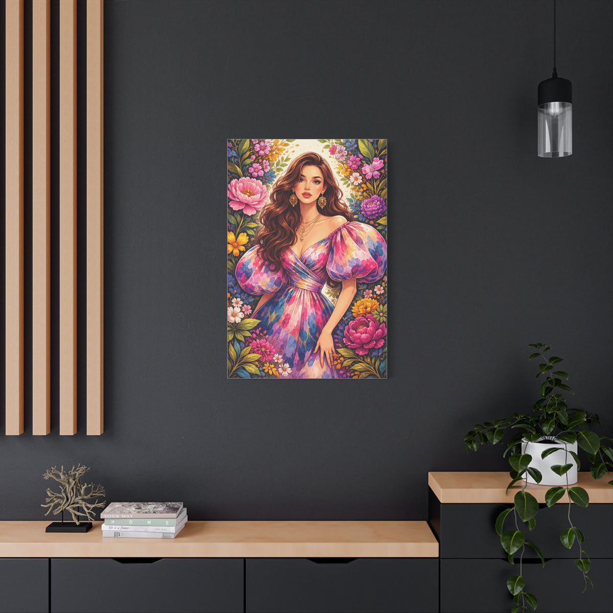 Fashion-Forward Feminine Floral Wall Art & Canvas Print