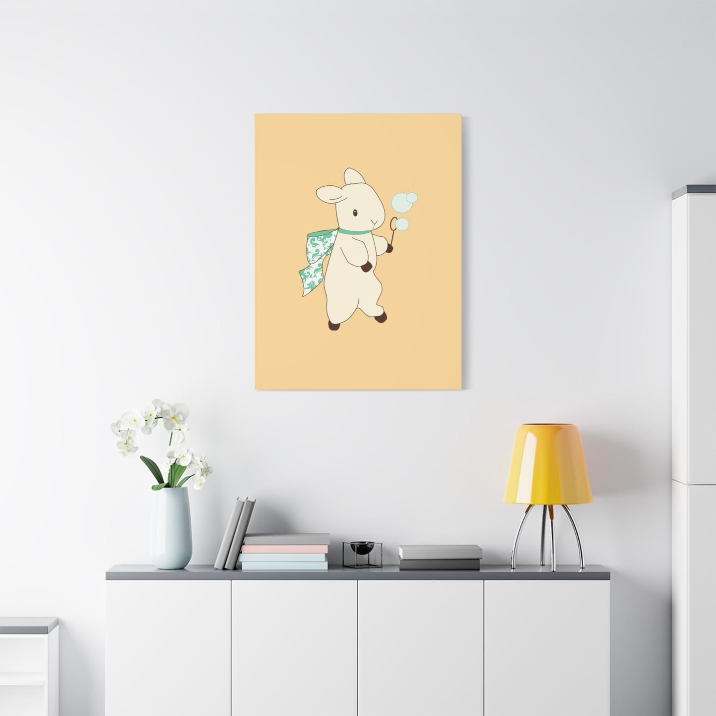 Yellow Bunny Wall Art & Canvas Prints
