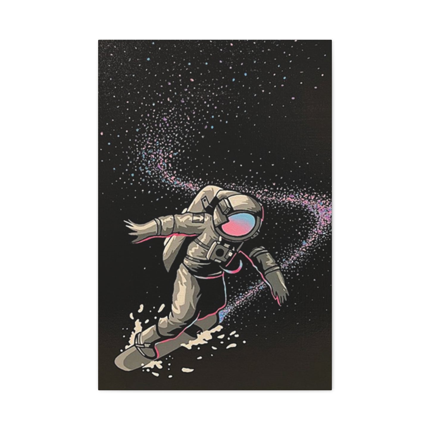 Astronaut Surfing In Space Wall Art & Canvas Prints