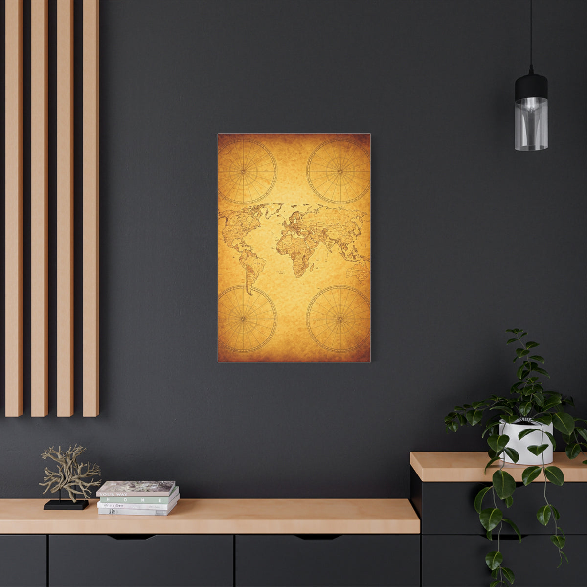 Golden Compass Mandala Art Deco Wall Art & Canvas Prints