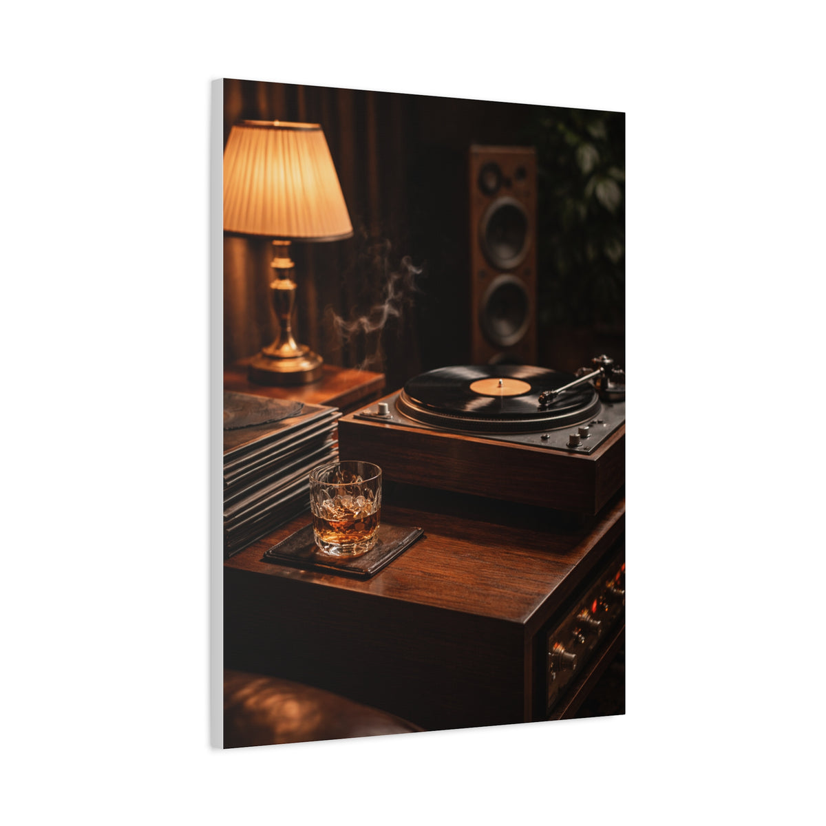 Vinyl Collector Studio Scene Wall Art & Canvas Print