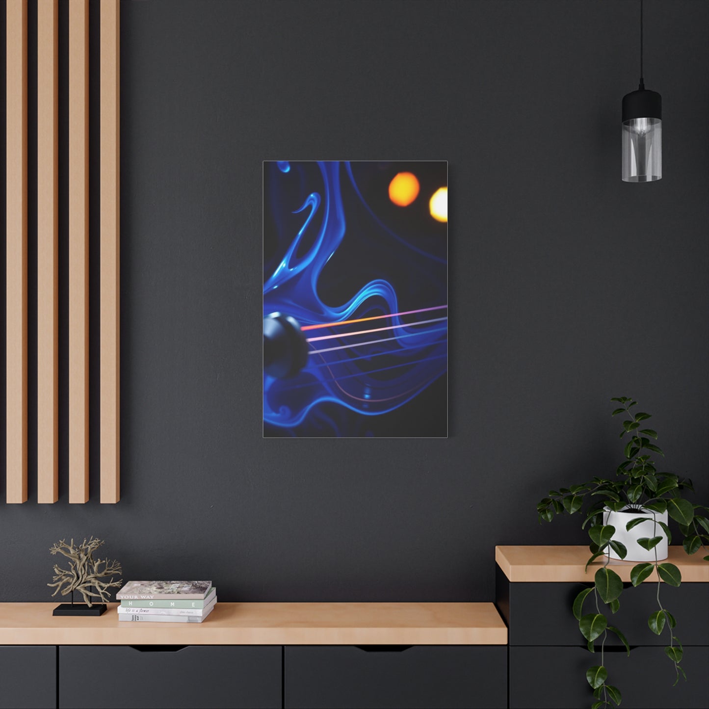 Vision Blue Music Art Art Wall Art & Canvas Print