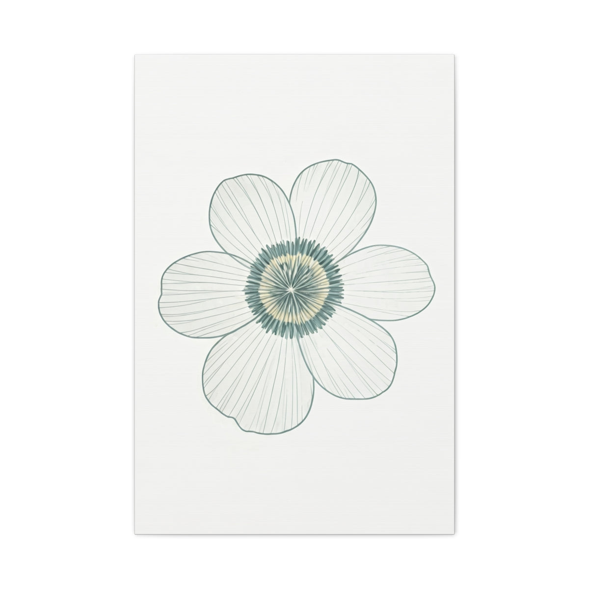 Minimal Line Floral Sketch Wall Art & Canvas Prints