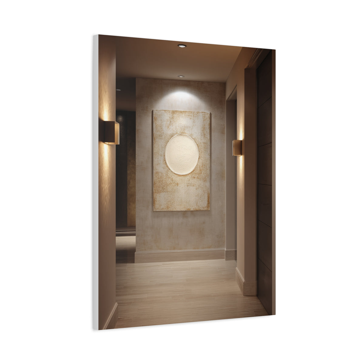 Minimalist Textured Luxury Hotel Hallway Wall Art & Canvas Print