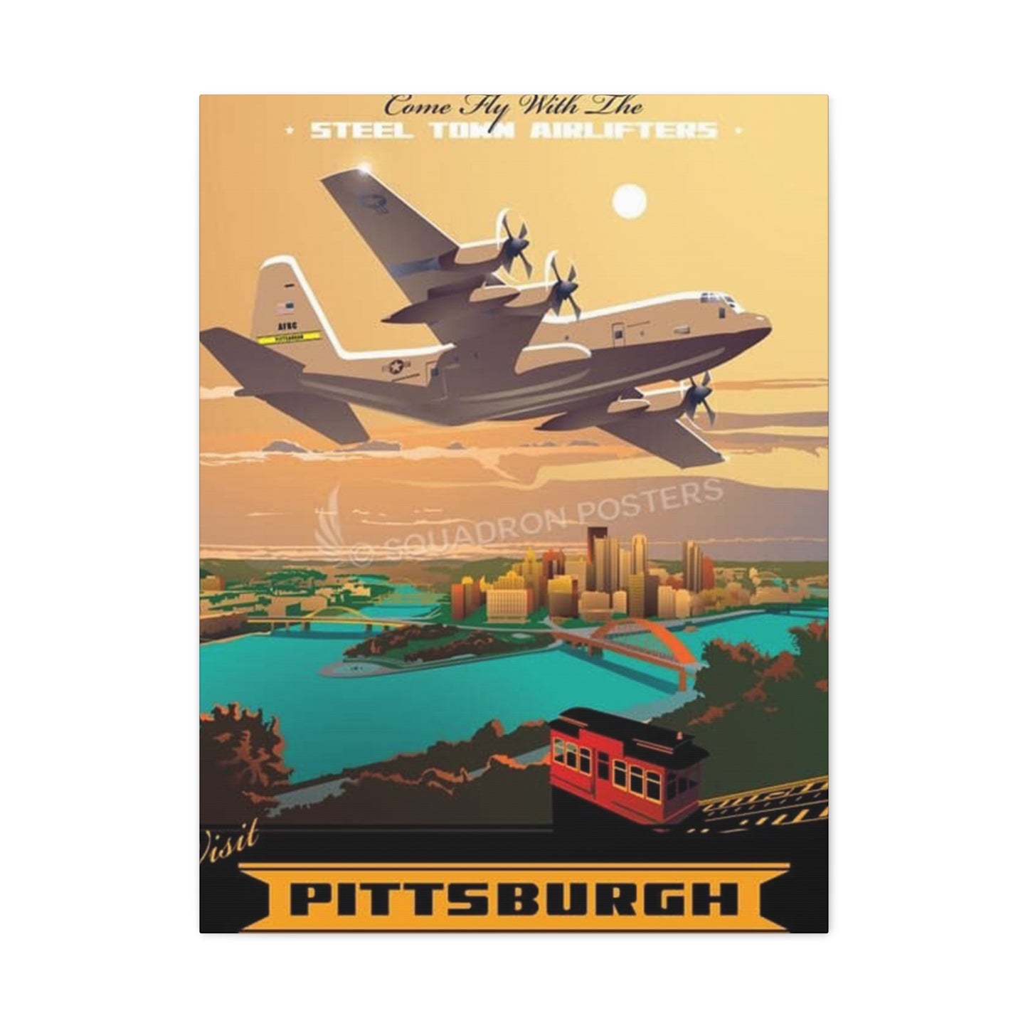 Pittsburgh Airlifter Poster Wall Art & Canvas Prints