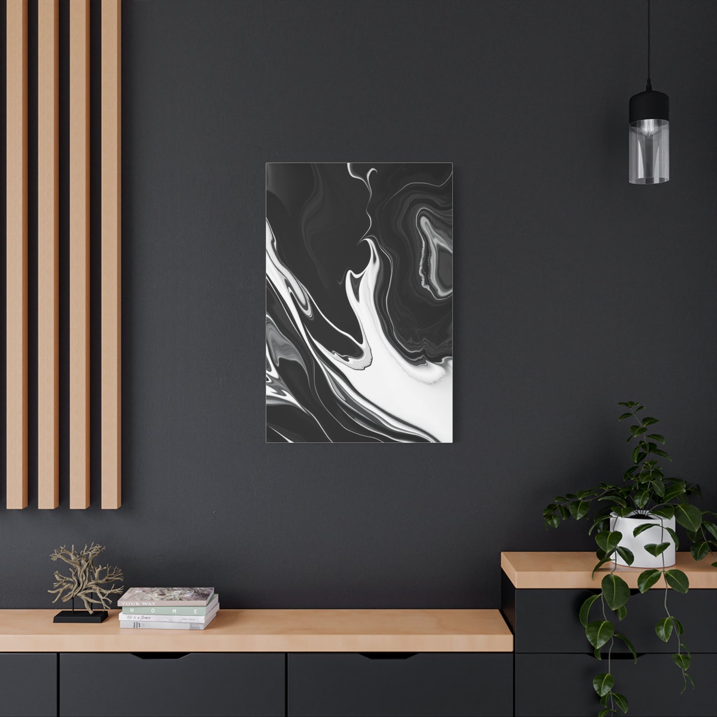 Black and White Abstract Art Luxury Canvas Wall Art & Canvas Print