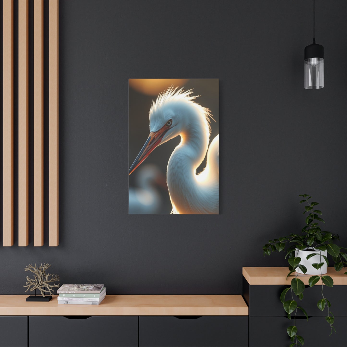 Egret Art Refined Canvas Wall Art & Canvas Print