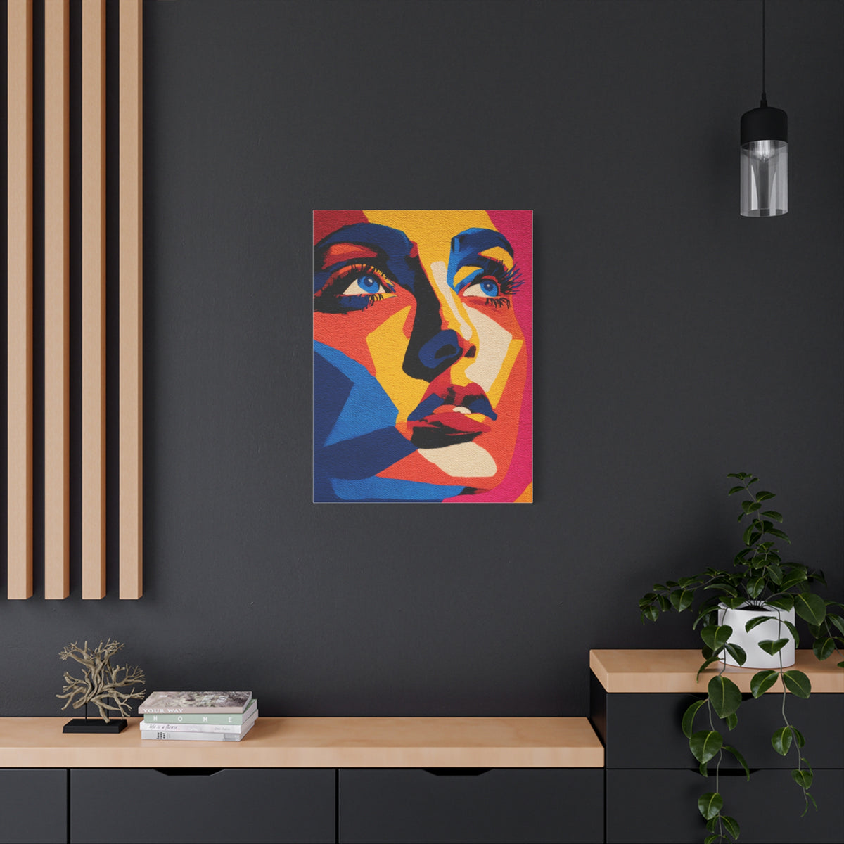 Vibrant Pop Art Portrait Wall Art & Canvas Print