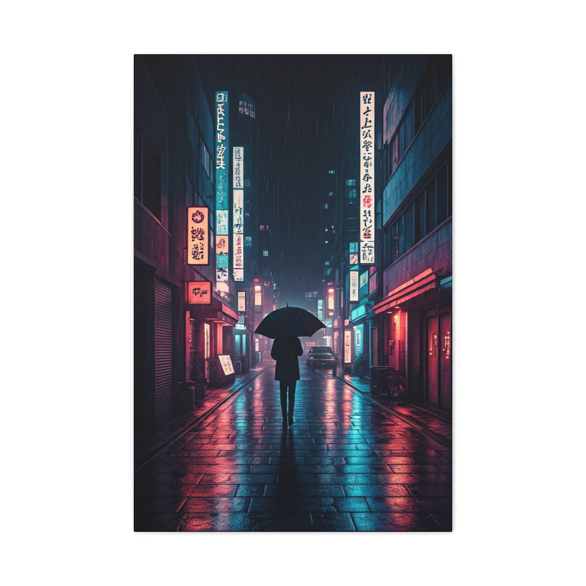 Rainlit City Solitude Wall Art & Canvas Prints