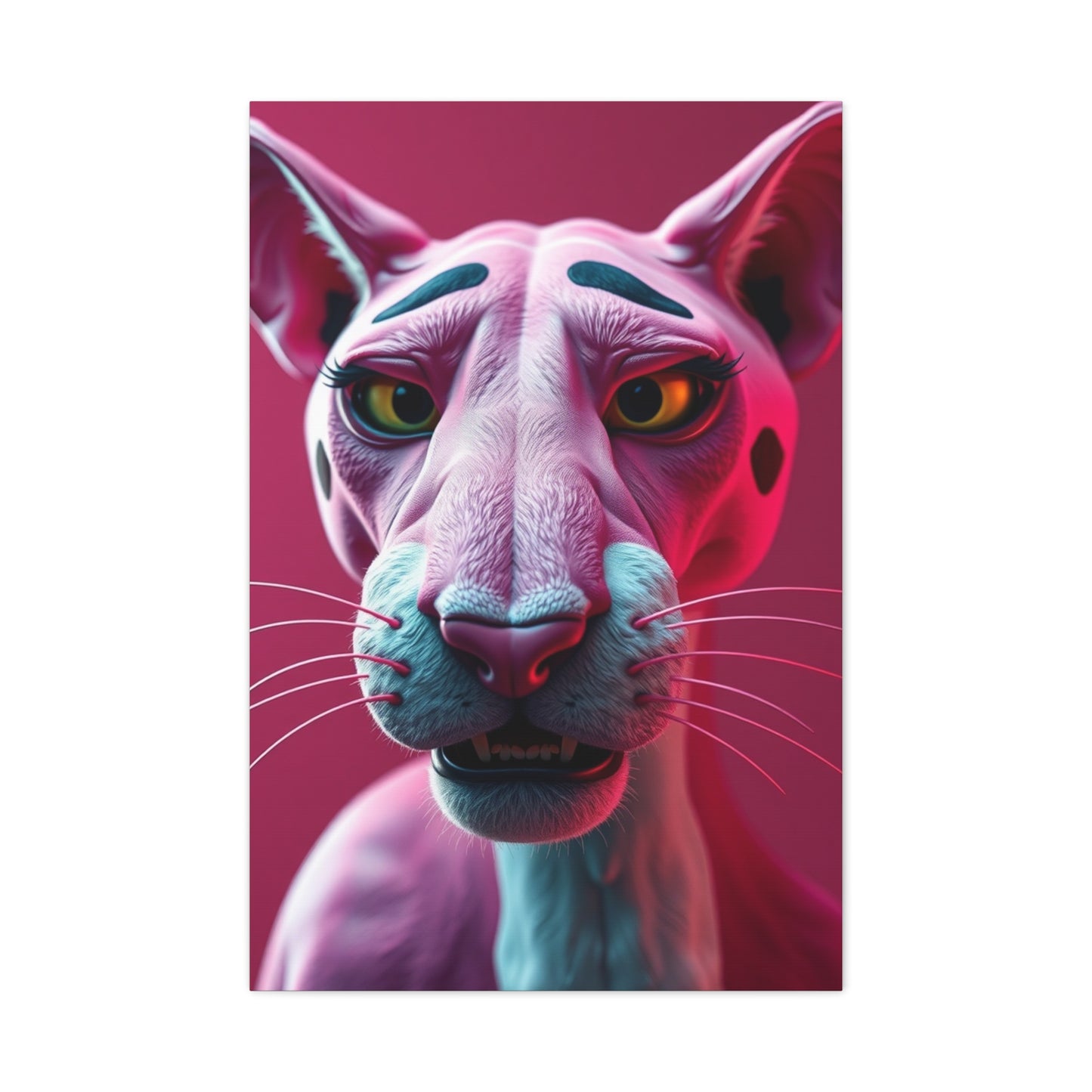 Roseate Panther Opus Wall Art & Canvas Print
