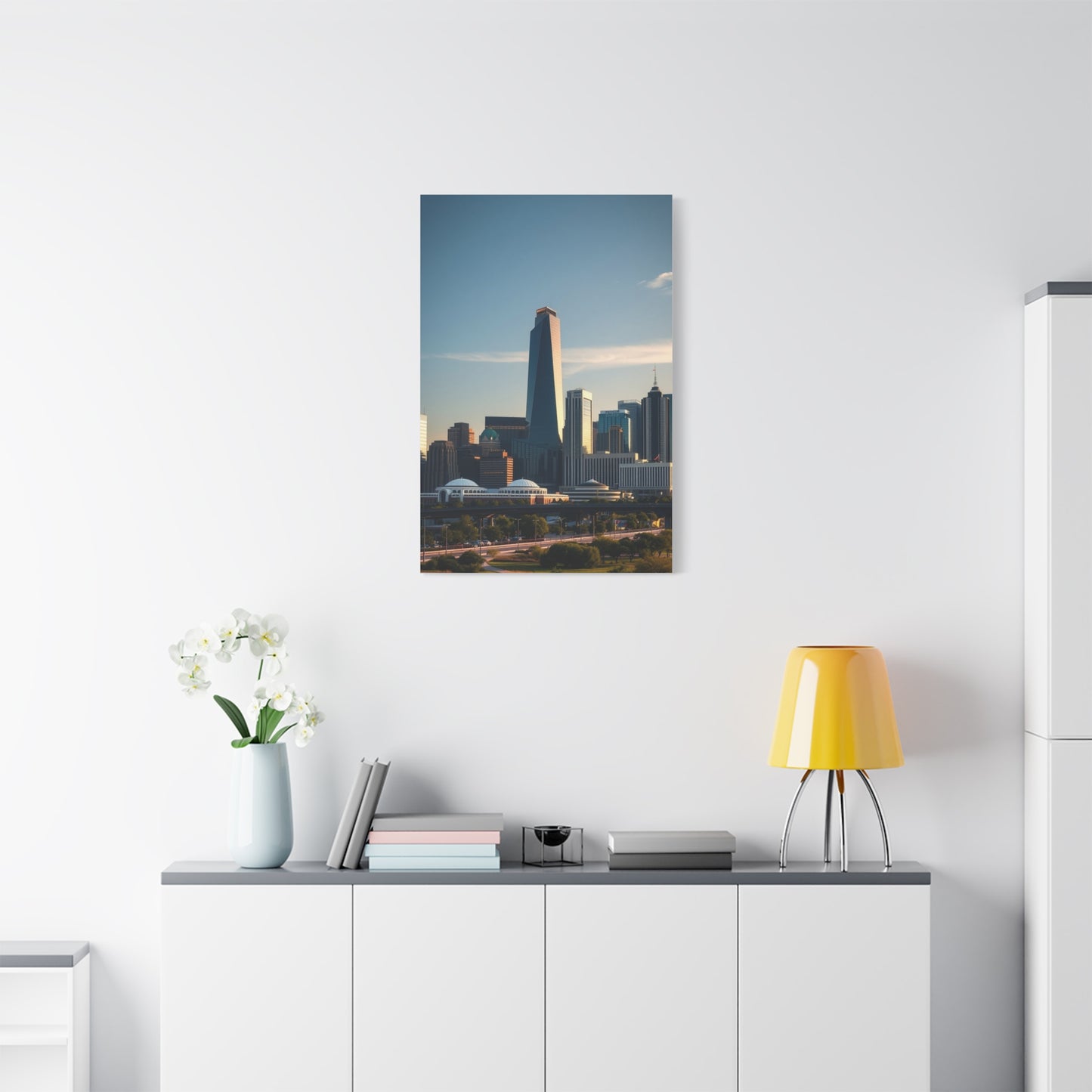 Houston Skylines Art Supreme Canvas Wall Art & Canvas Print