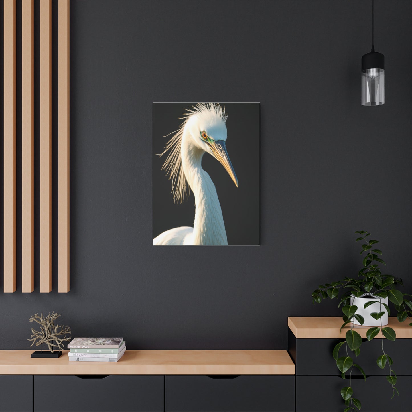 Collection Egret Art Wall Art & Canvas Print