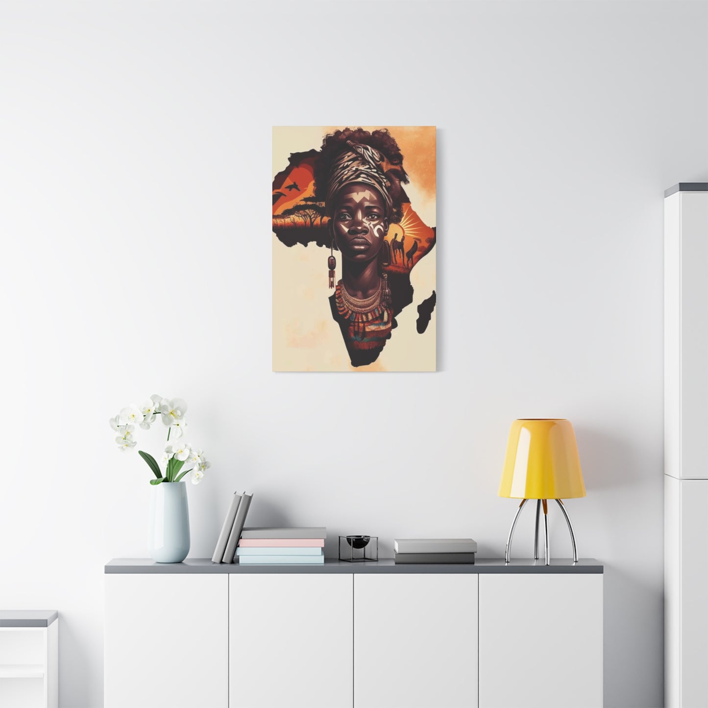 African Map Wall Art & Canvas Prints