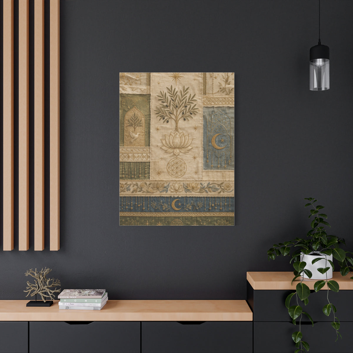 Sacred Textile Harmony Wall Art & Canvas Print